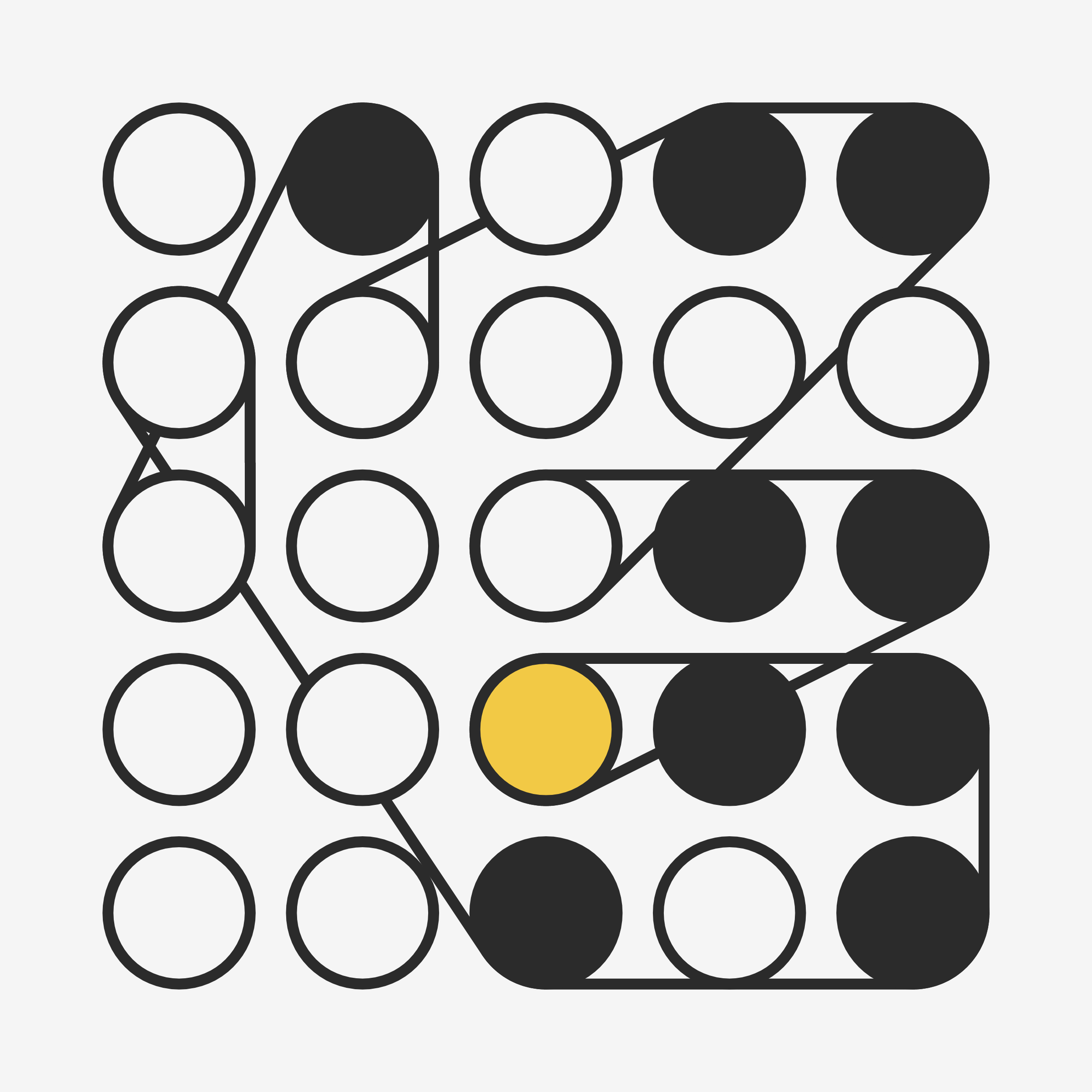 Art Blocks - Art Blocks v2 - Ringers #34 - NFT # 13000034