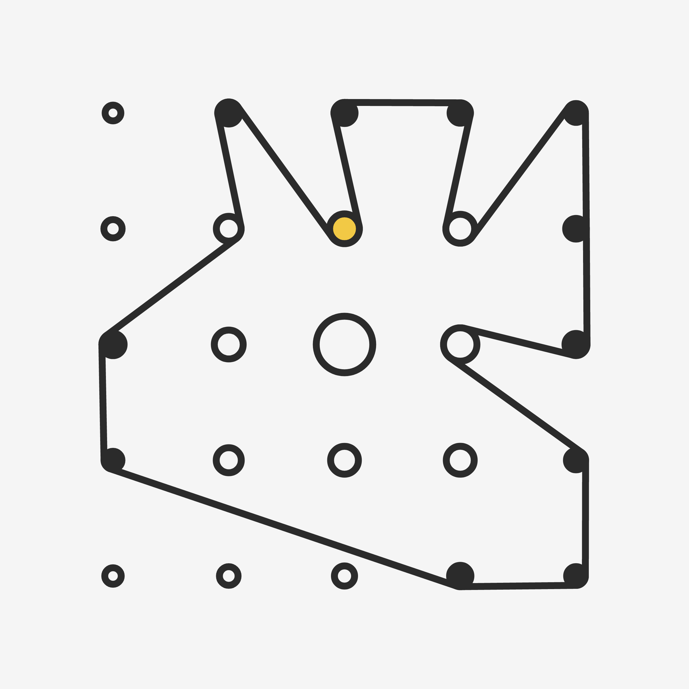 Art Blocks - Art Blocks v2 - Ringers #53 - NFT # 13000053