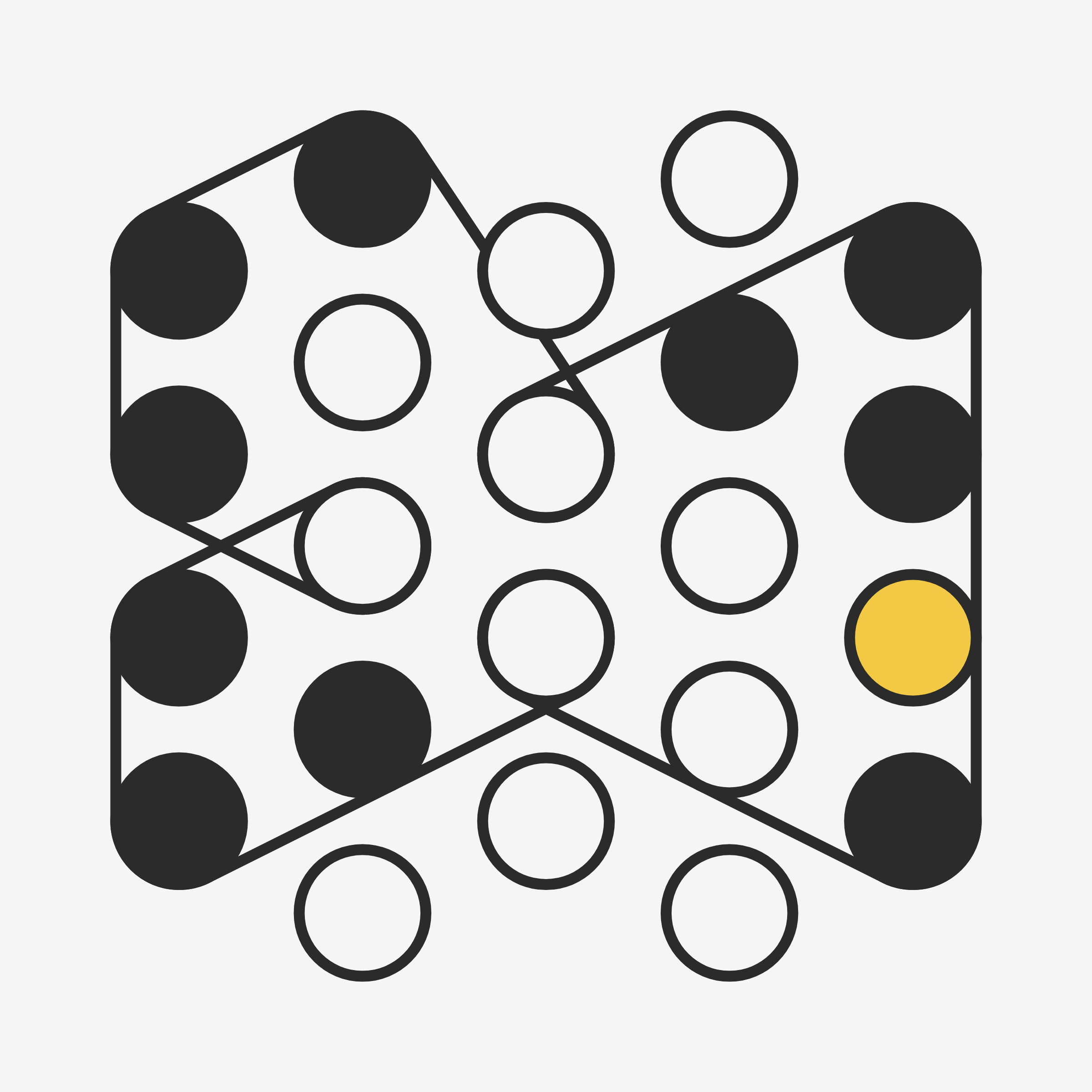 Art Blocks - Art Blocks v2 - Ringers #55 - NFT # 13000055