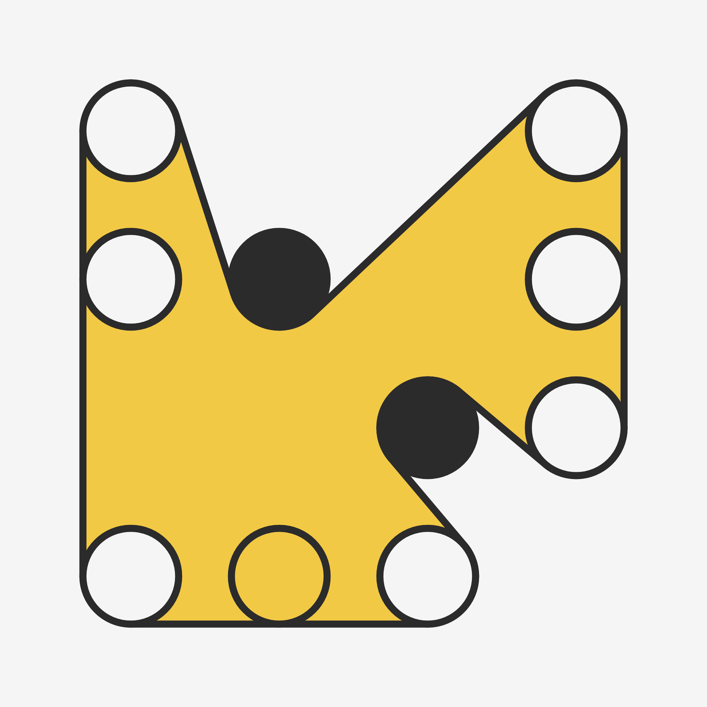 Art Blocks - Art Blocks v2 - Ringers #105 - NFT # 13000105