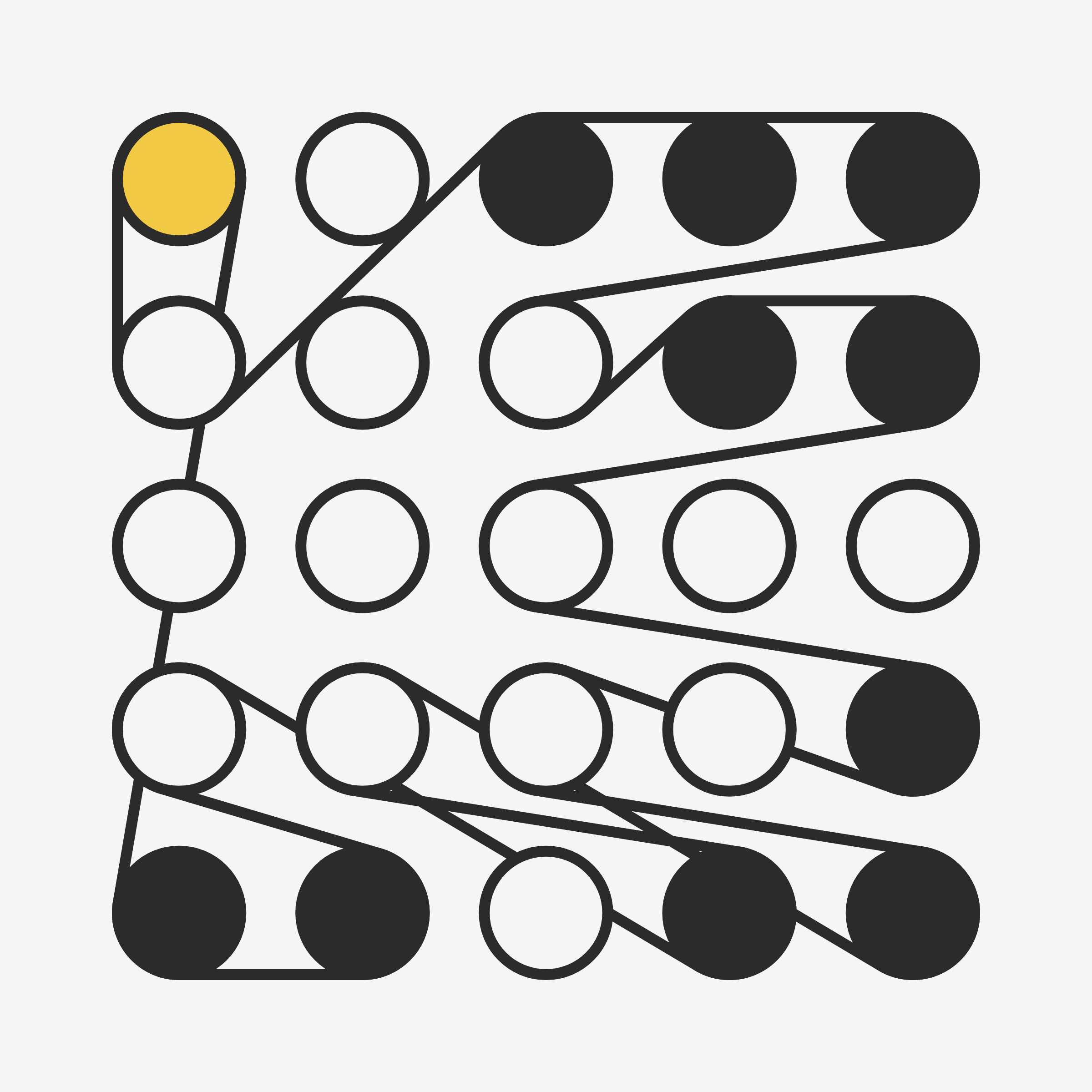 Art Blocks - Art Blocks v2 - Ringers #107 - NFT # 13000107