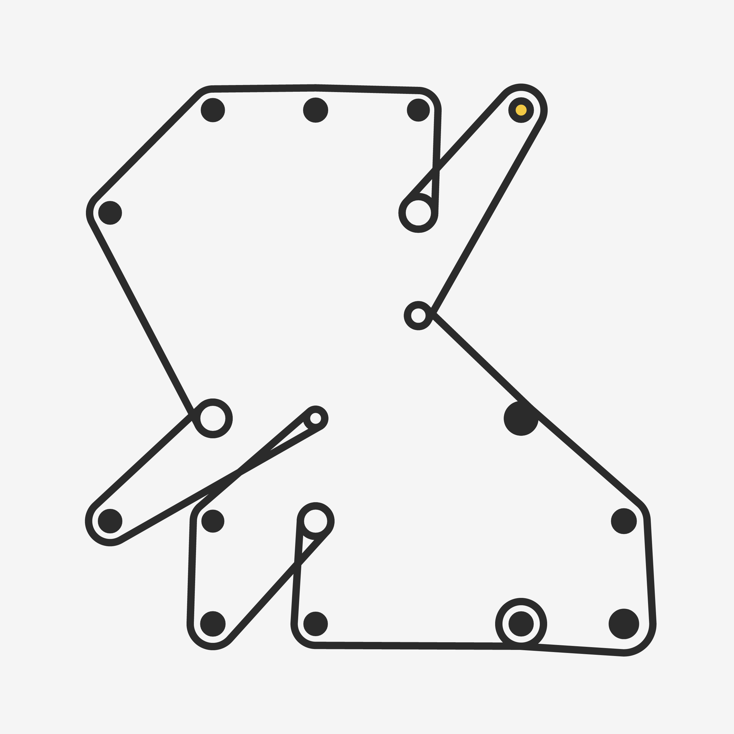 Art Blocks - Art Blocks v2 - Ringers #130 - NFT # 13000130