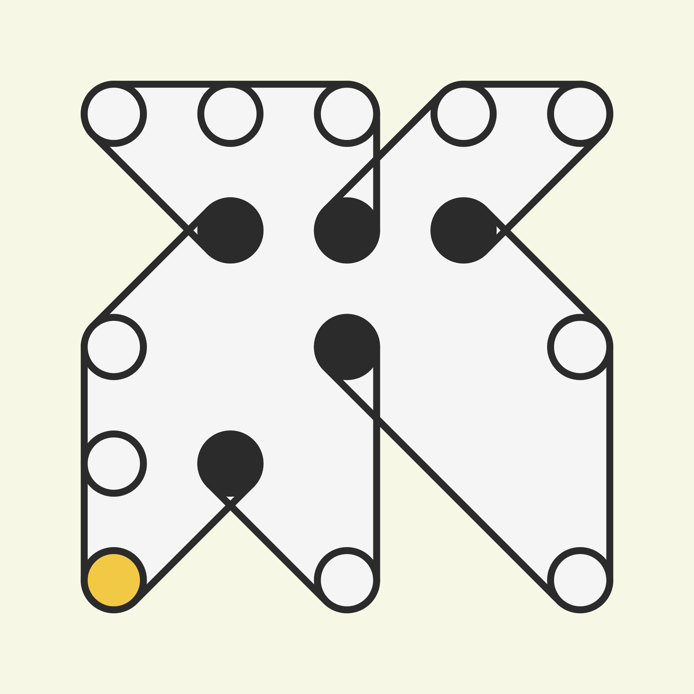 Art Blocks - Art Blocks v2 - Ringers #143 - NFT # 13000143