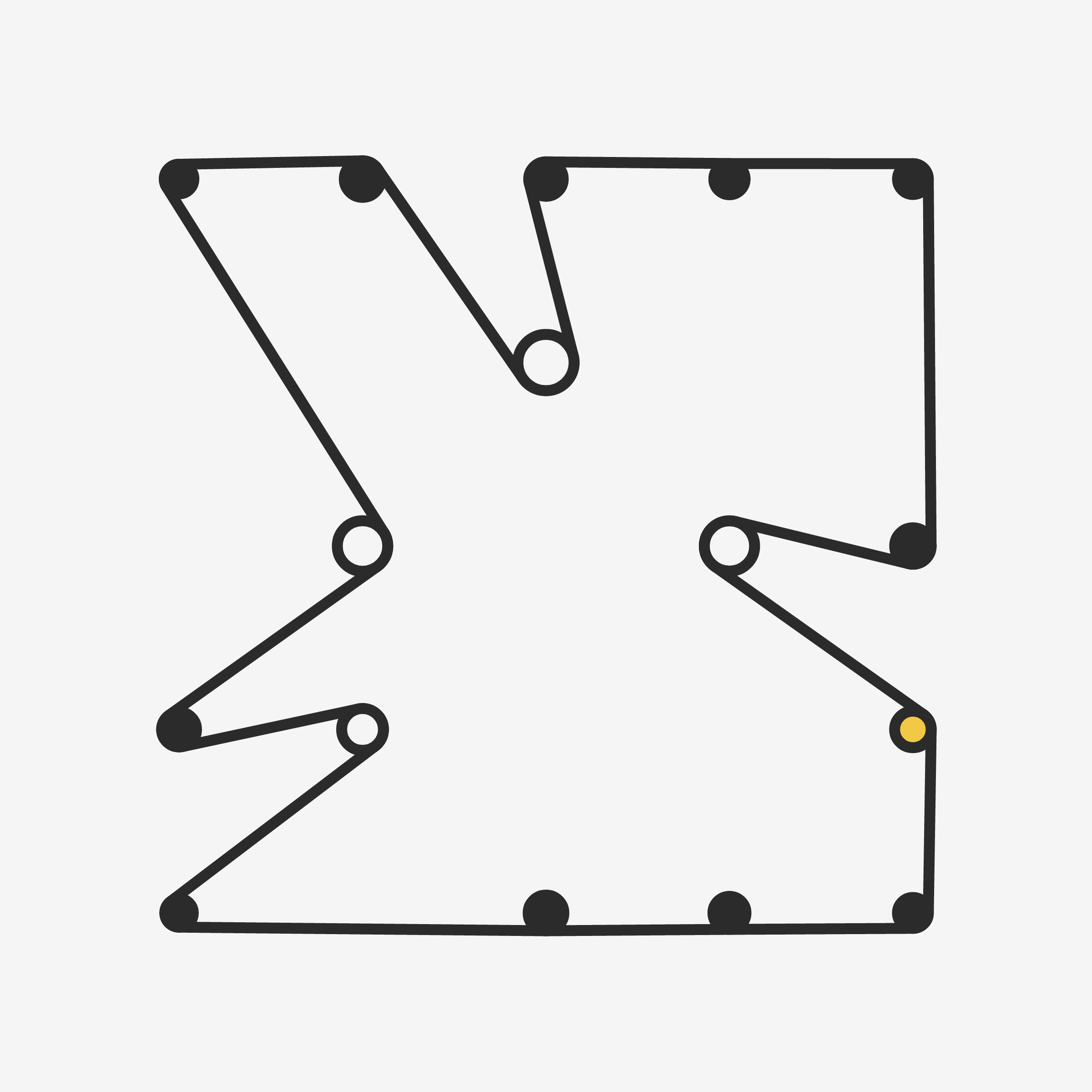 Art Blocks - Art Blocks v2 - Ringers #155 - NFT # 13000155