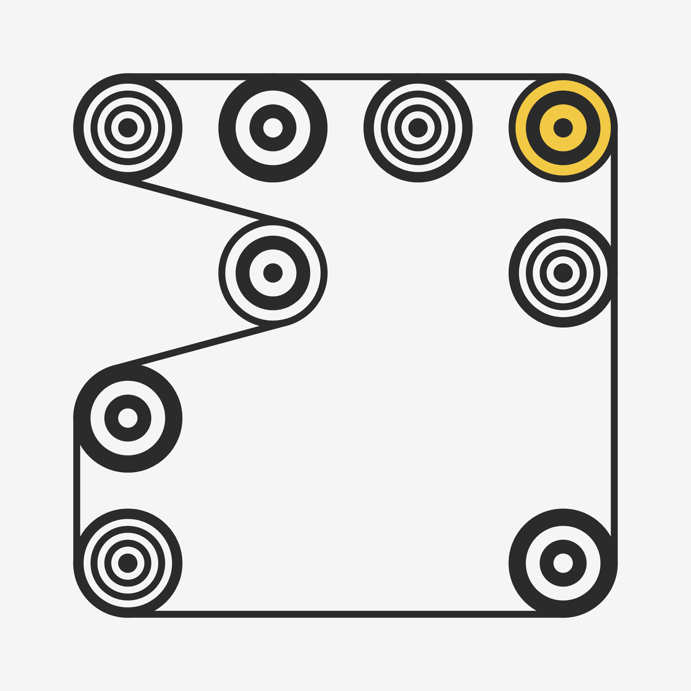 Art Blocks - Art Blocks v2 - Ringers #179 - NFT # 13000179