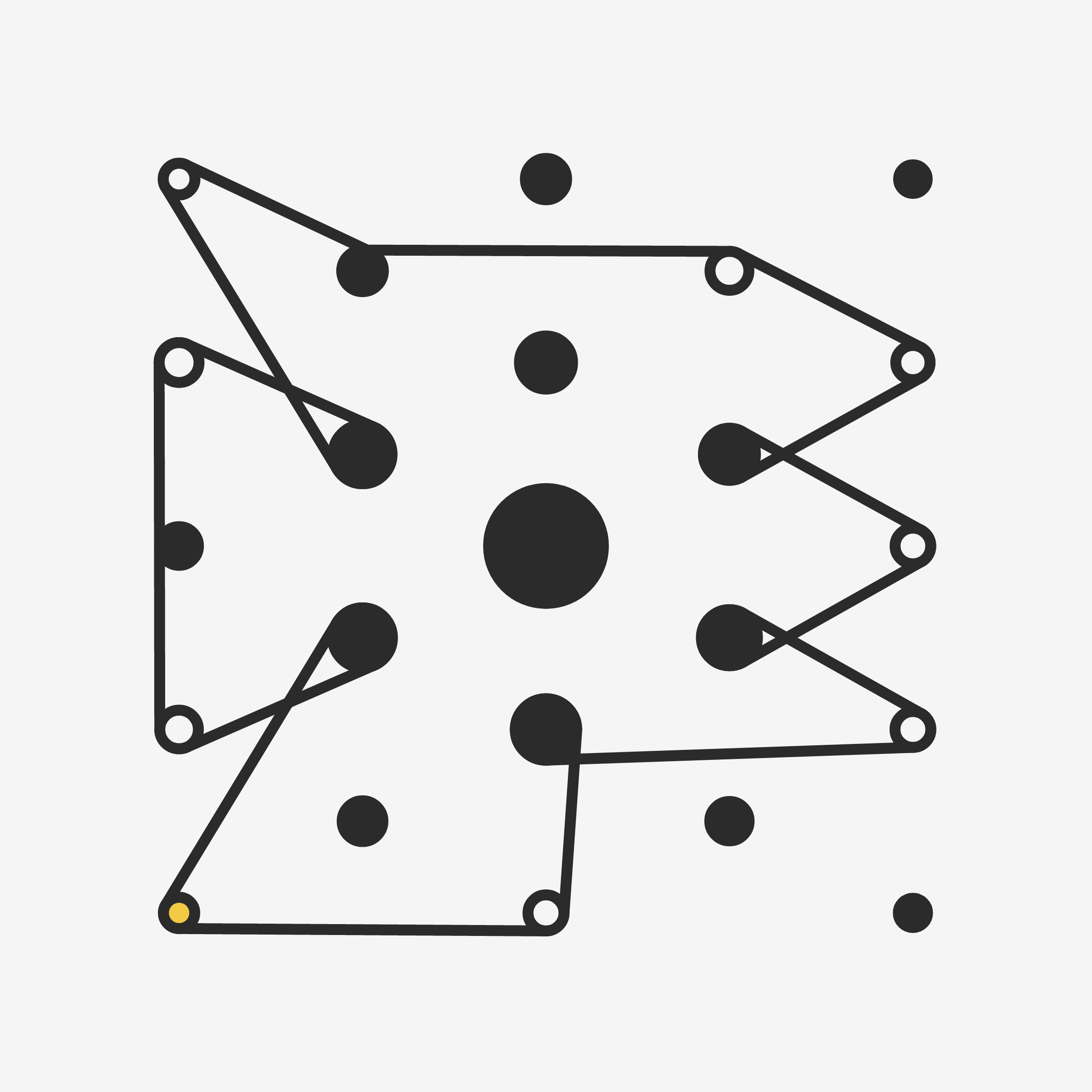 Art Blocks - Art Blocks v2 - Ringers #185 - NFT # 13000185