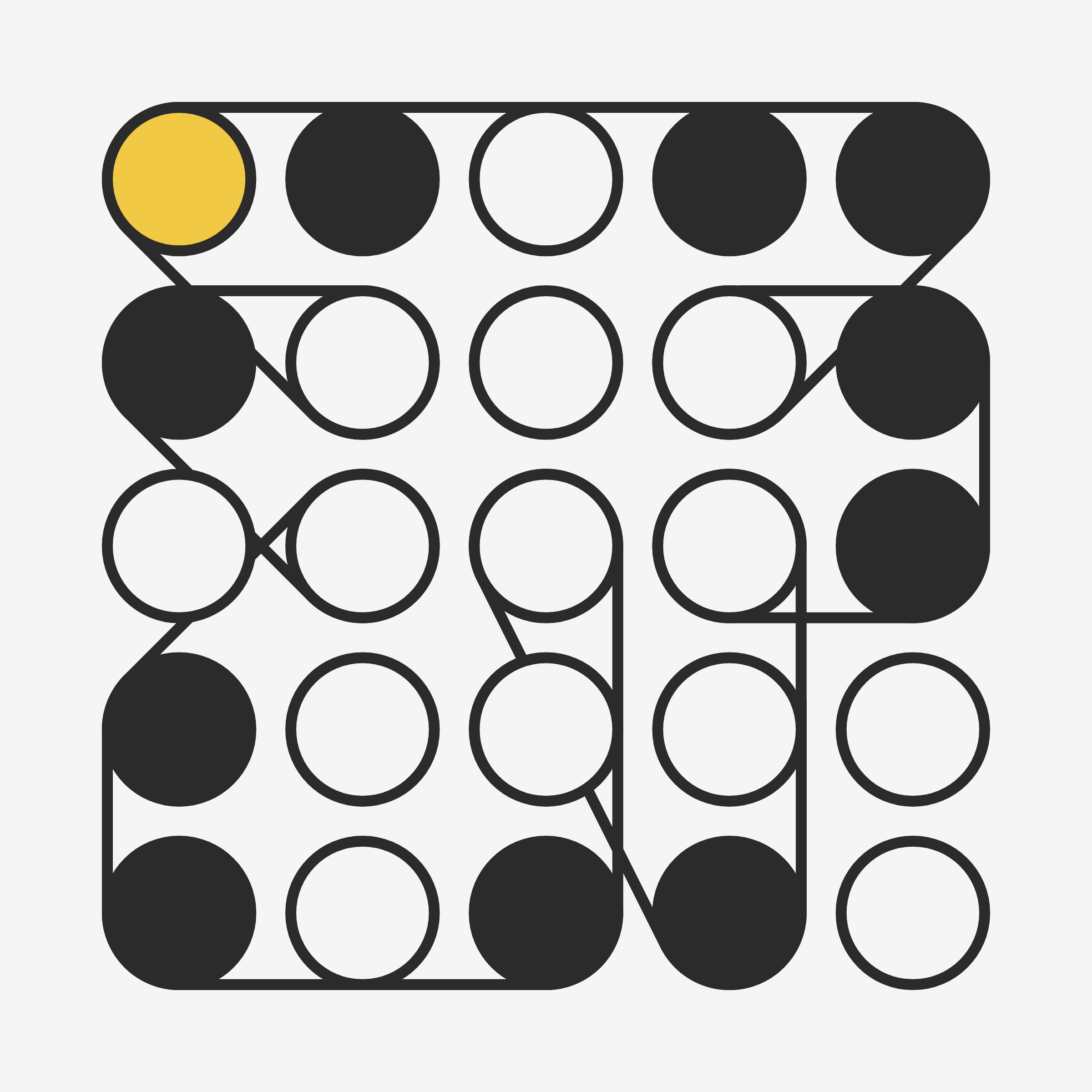 Art Blocks - Art Blocks v2 - Ringers #195 - NFT # 13000195