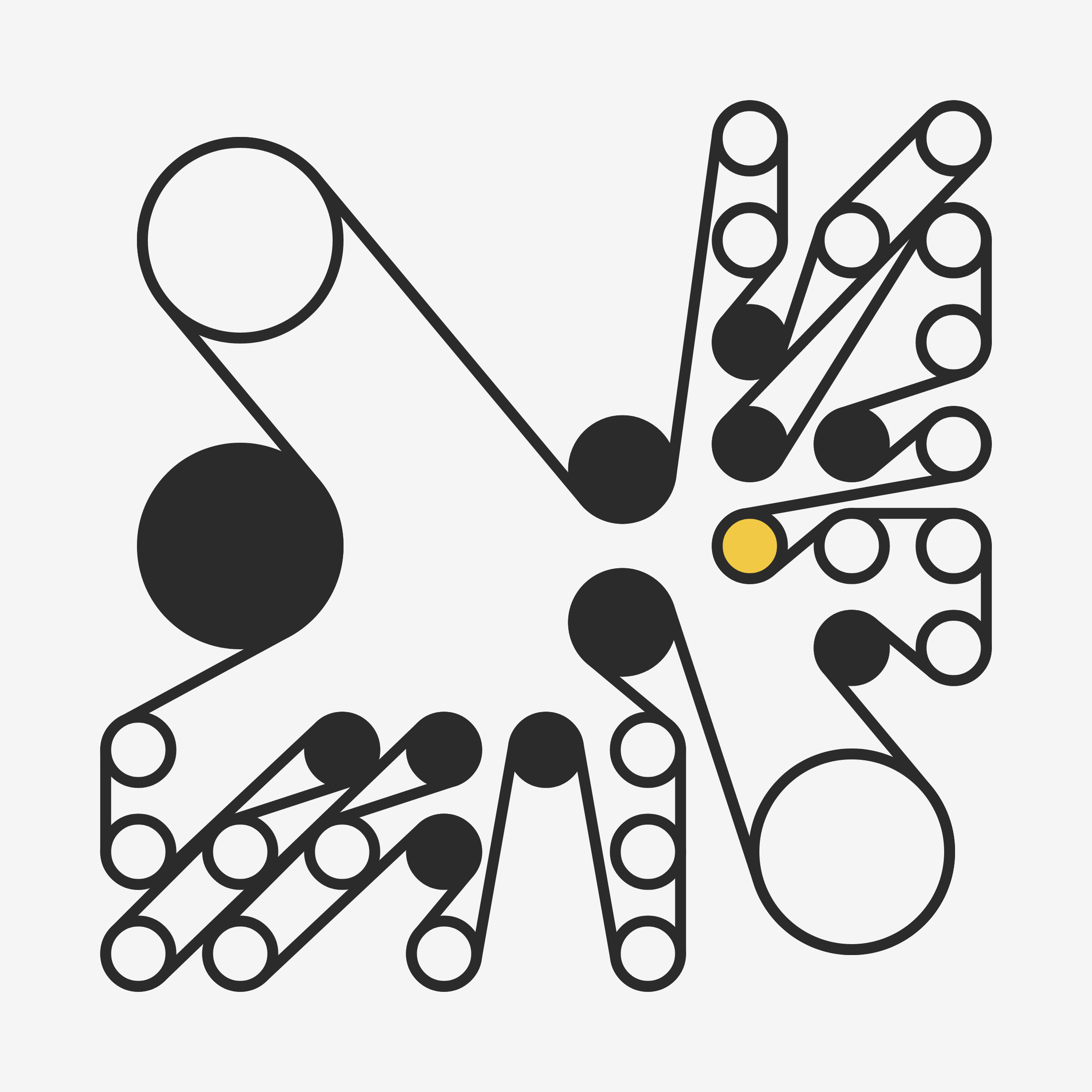 Art Blocks - Art Blocks v2 - Ringers #196 - NFT # 13000196