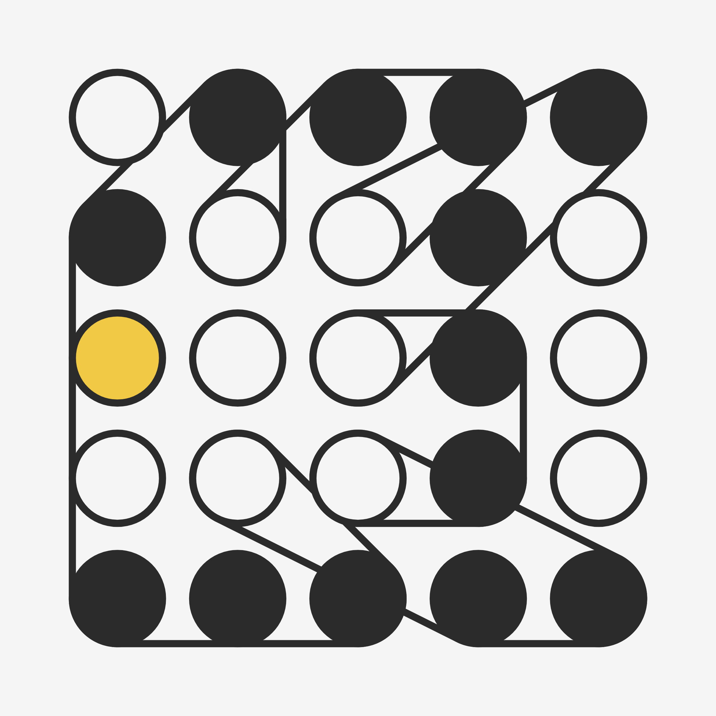 Art Blocks - Art Blocks v2 - Ringers #203 - NFT # 13000203