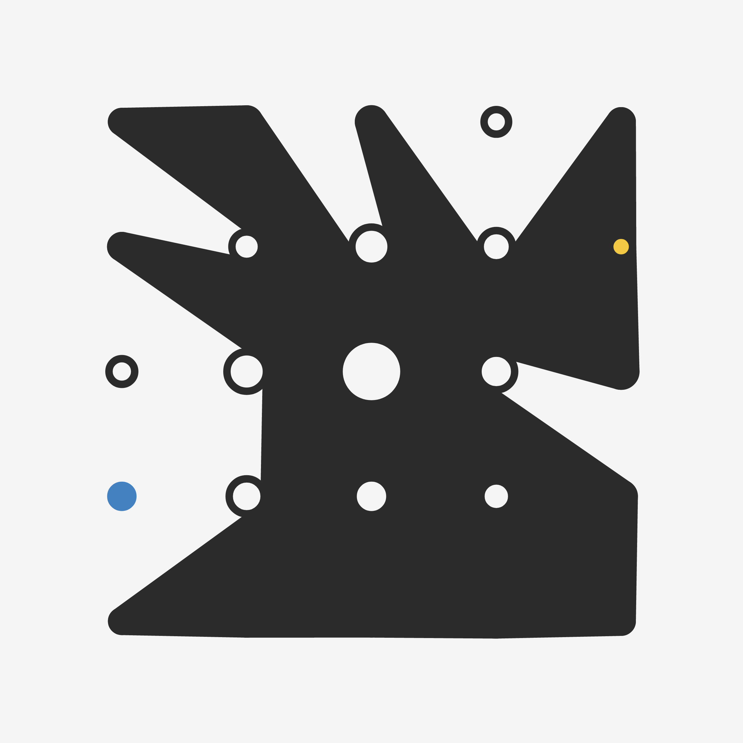 Art Blocks - Art Blocks v2 - Ringers #283 - NFT # 13000283