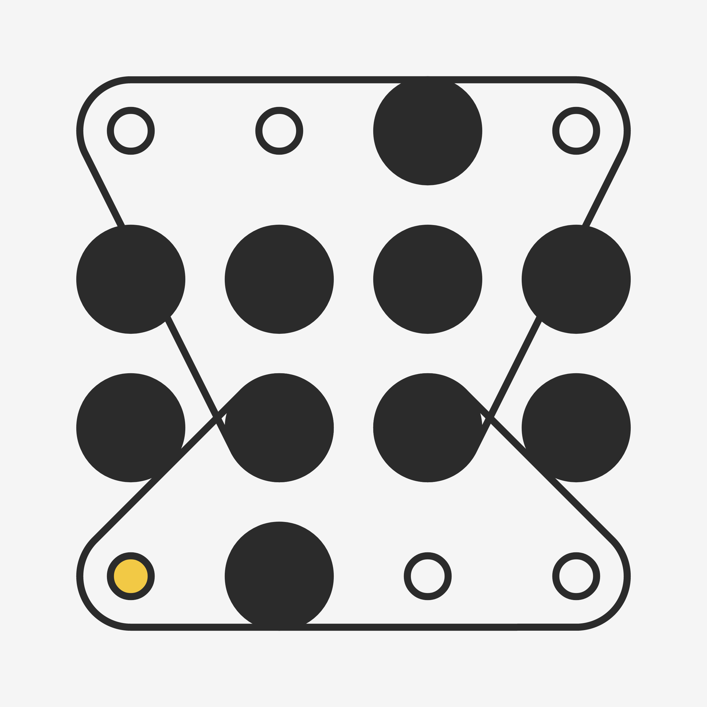 Art Blocks - Art Blocks v2 - Ringers #284 - NFT # 13000284