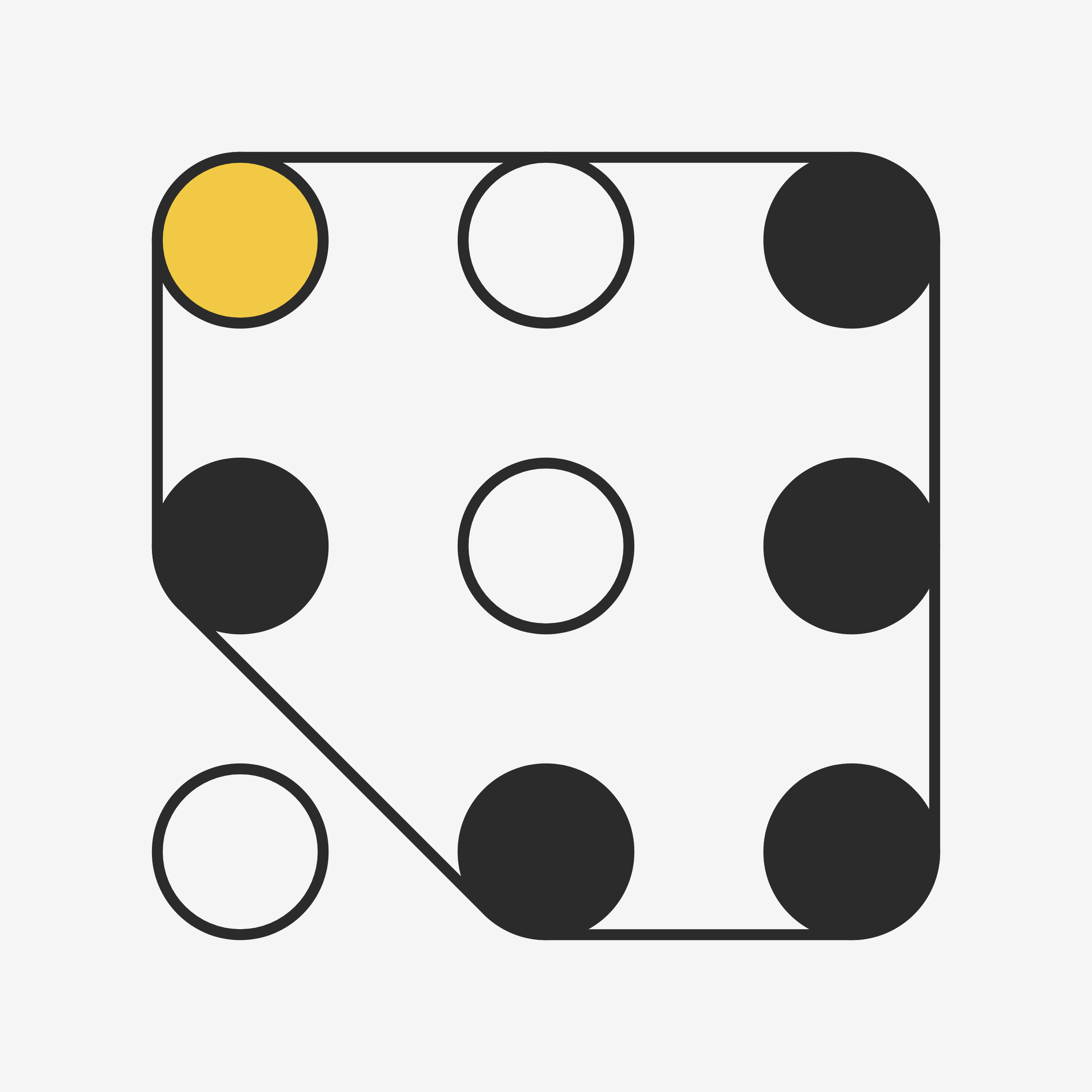 Art Blocks - Art Blocks v2 - Ringers #285 - NFT # 13000285