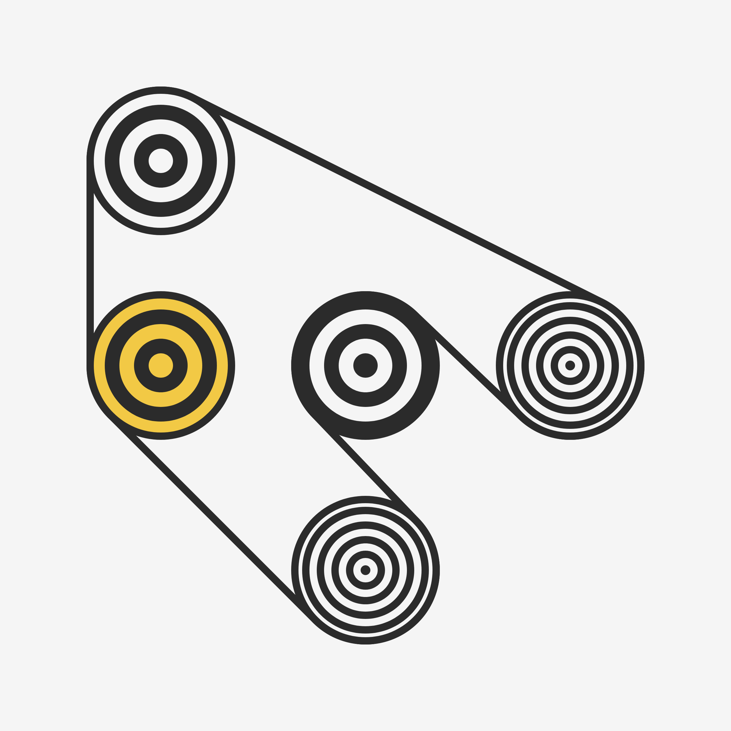 Art Blocks - Art Blocks v2 - Ringers #318 - NFT # 13000318