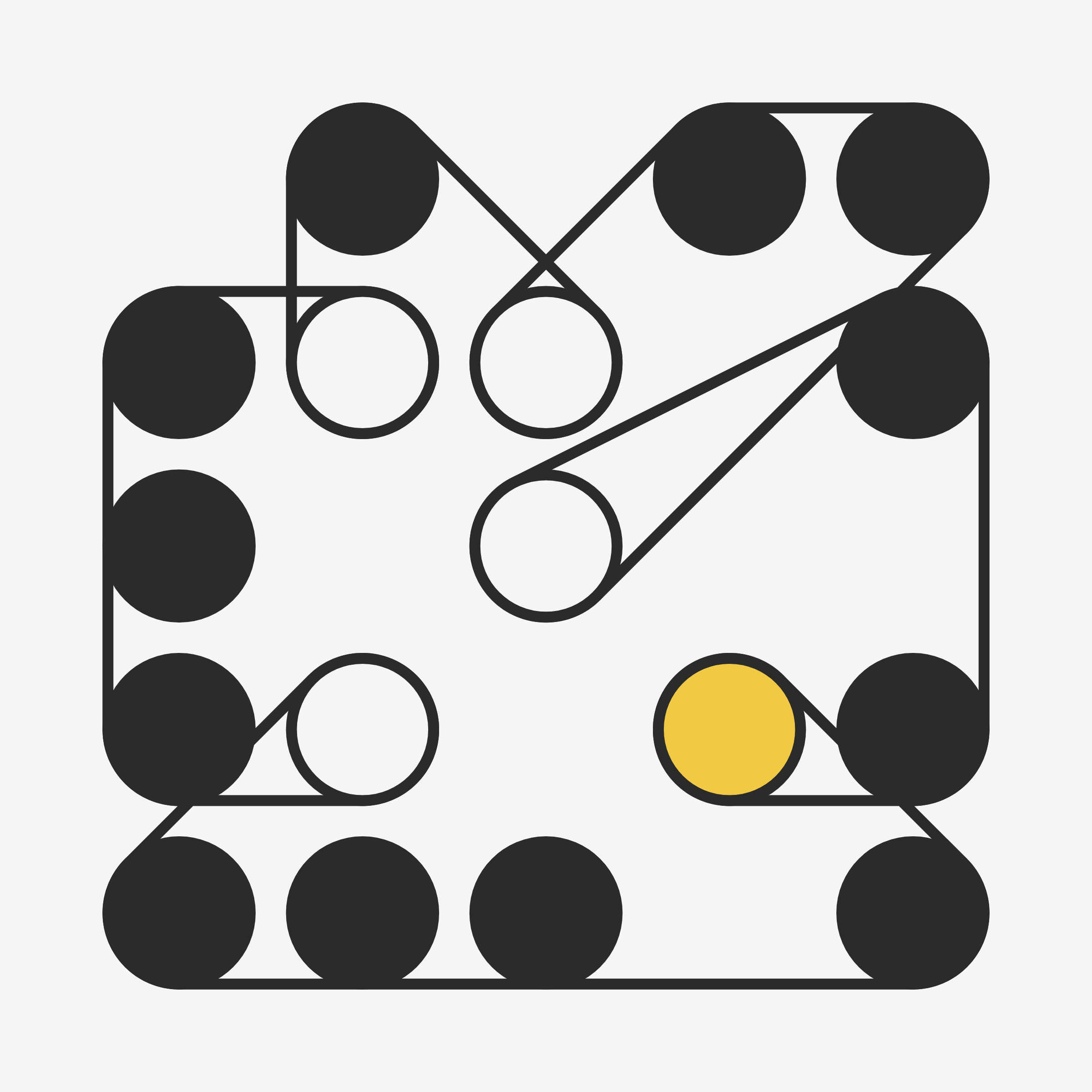 Art Blocks - Art Blocks v2 - Ringers #395 - NFT # 13000395