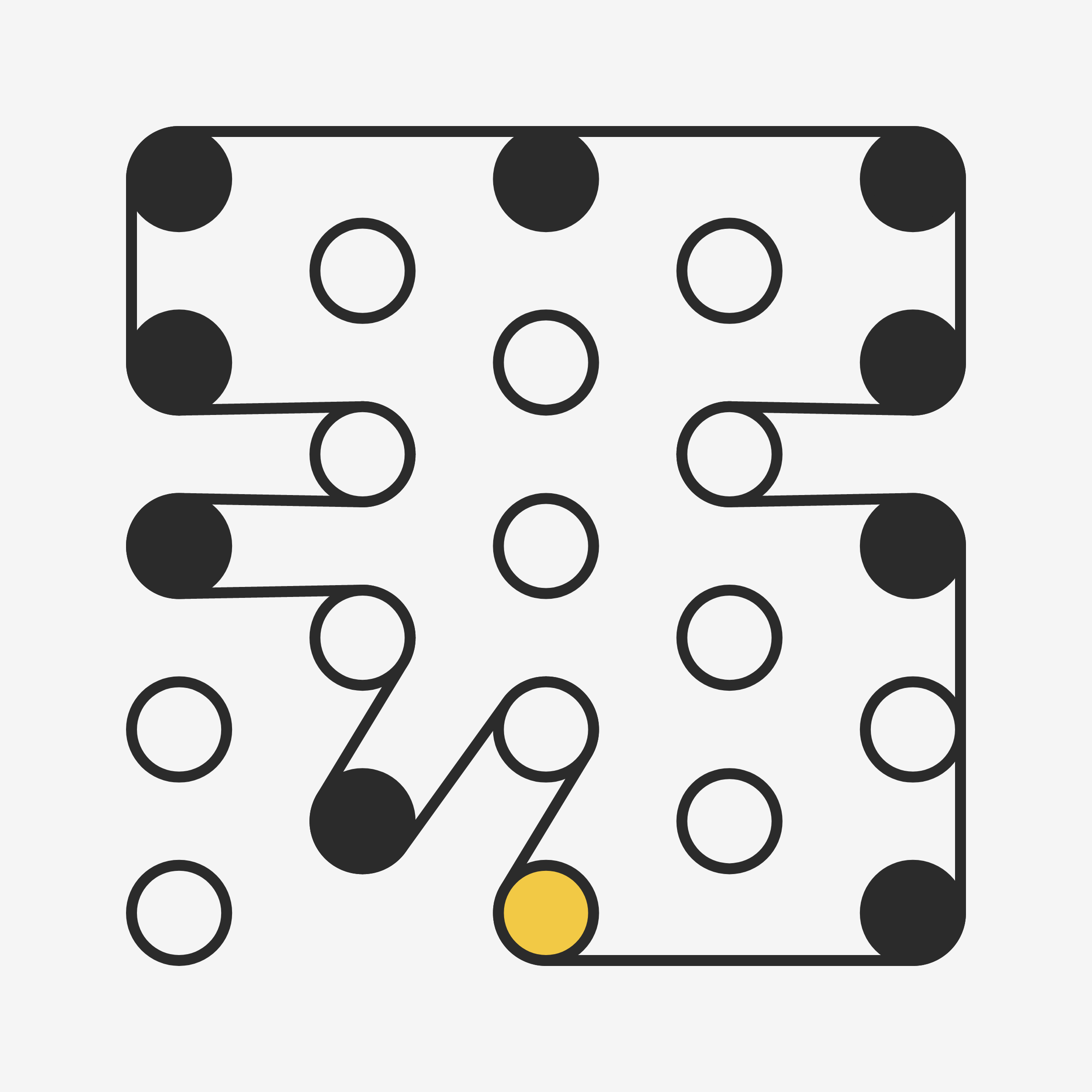 Art Blocks - Art Blocks v2 - Ringers #414 - NFT # 13000414