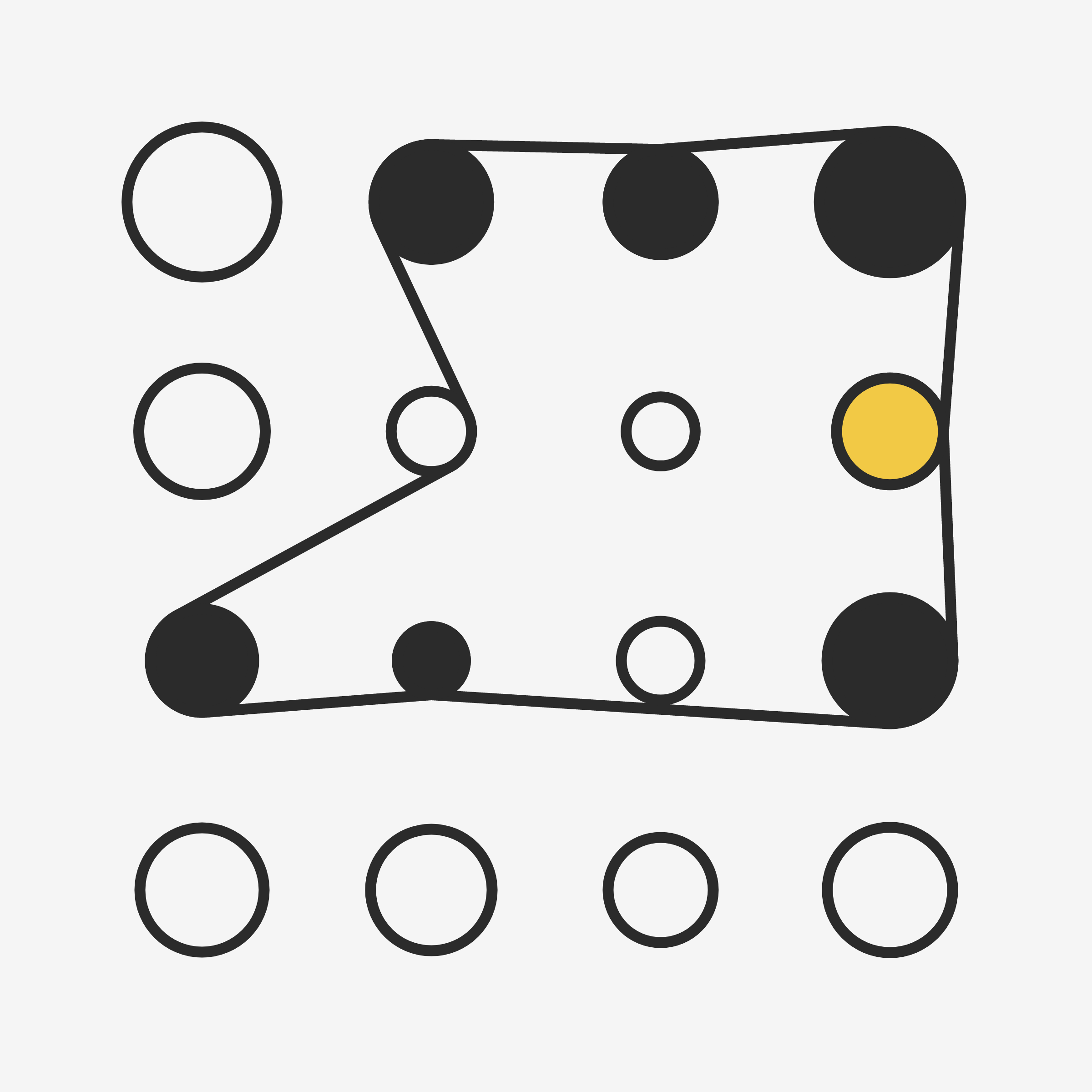 Art Blocks - Art Blocks v2 - Ringers #447 - NFT # 13000447