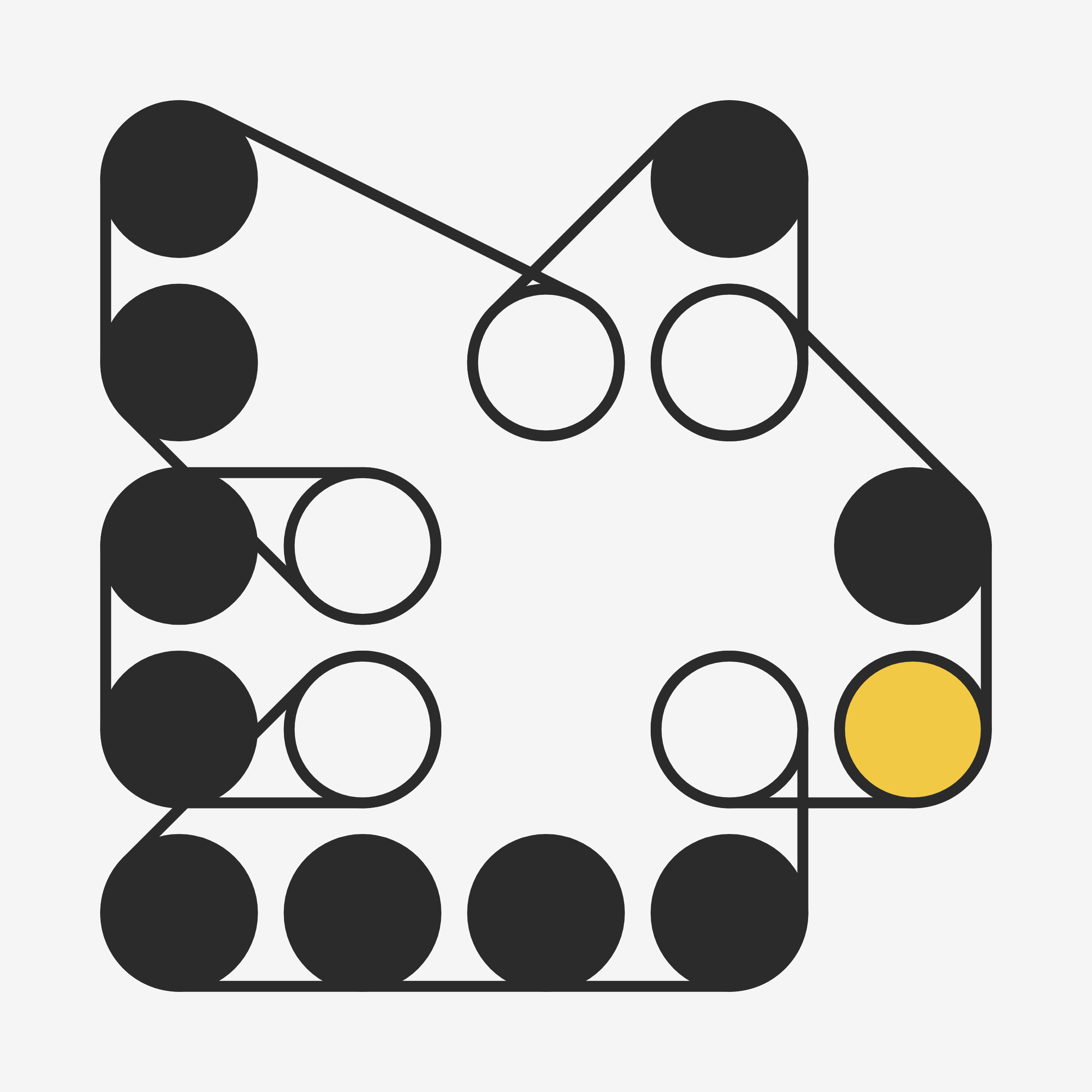 Art Blocks - Art Blocks v2 - Ringers #486 - NFT # 13000486