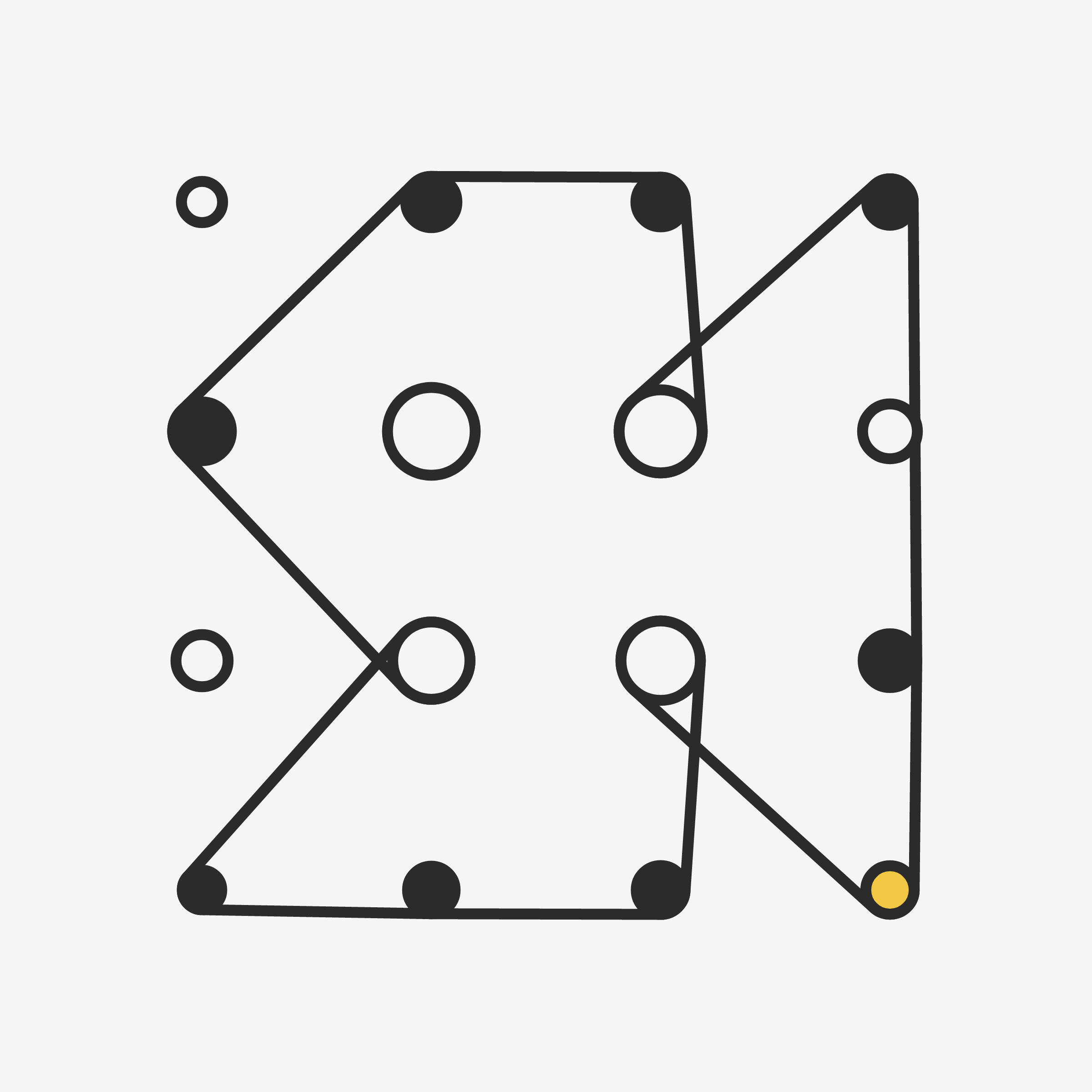 Art Blocks - Art Blocks v2 - Ringers #487 - NFT # 13000487