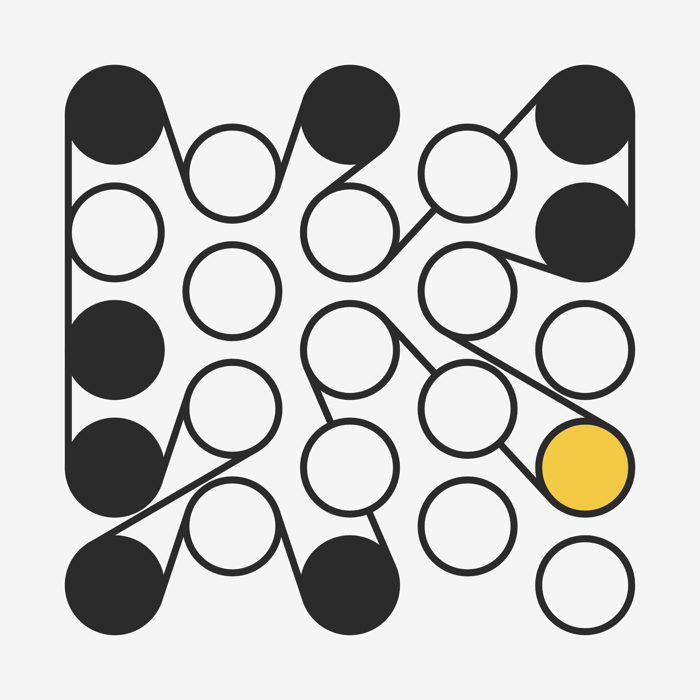 Art Blocks - Art Blocks v2 - Ringers #500 - NFT # 13000500