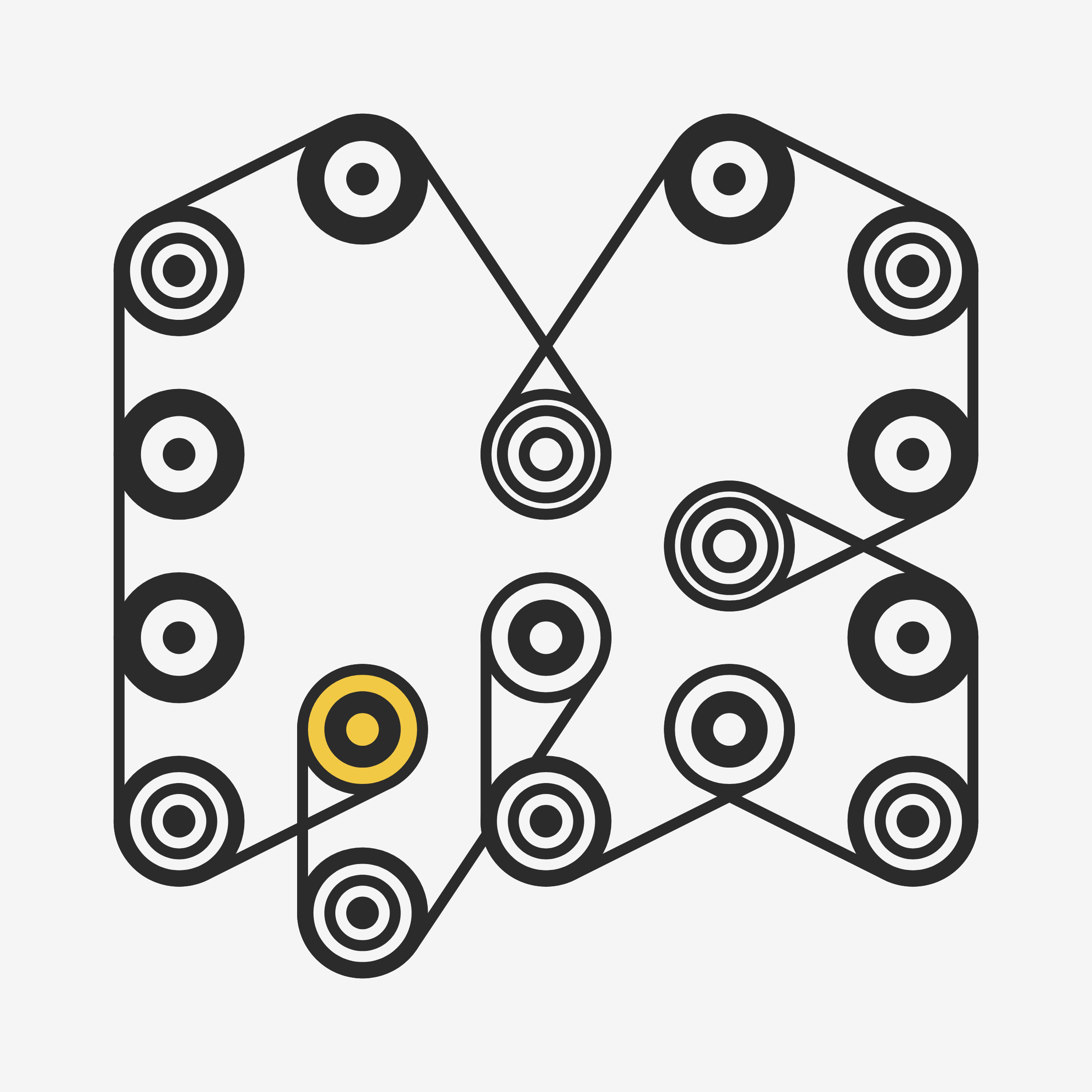 Art Blocks - Art Blocks v2 - Ringers #527 - NFT # 13000527