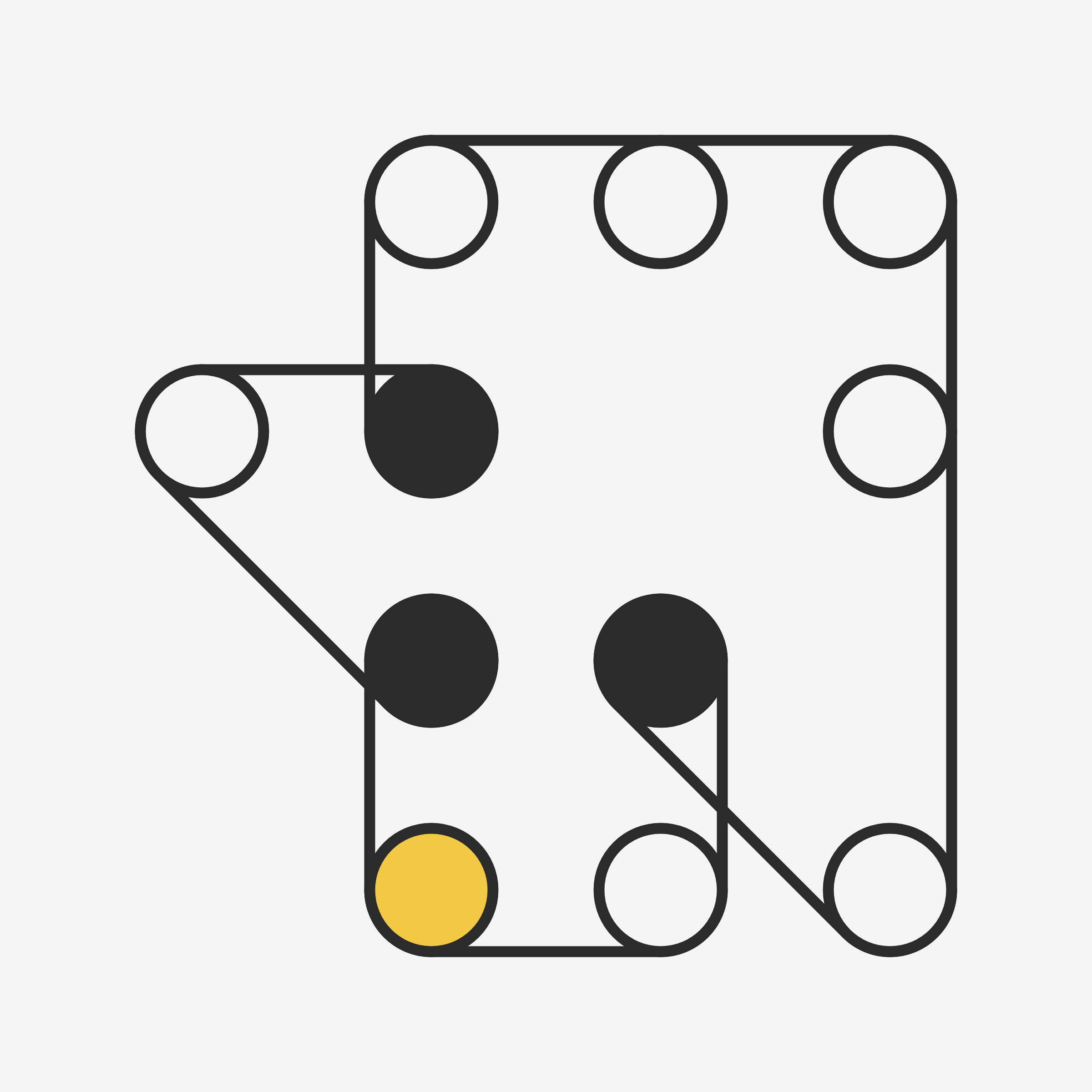 Art Blocks - Art Blocks v2 - Ringers #535 - NFT # 13000535