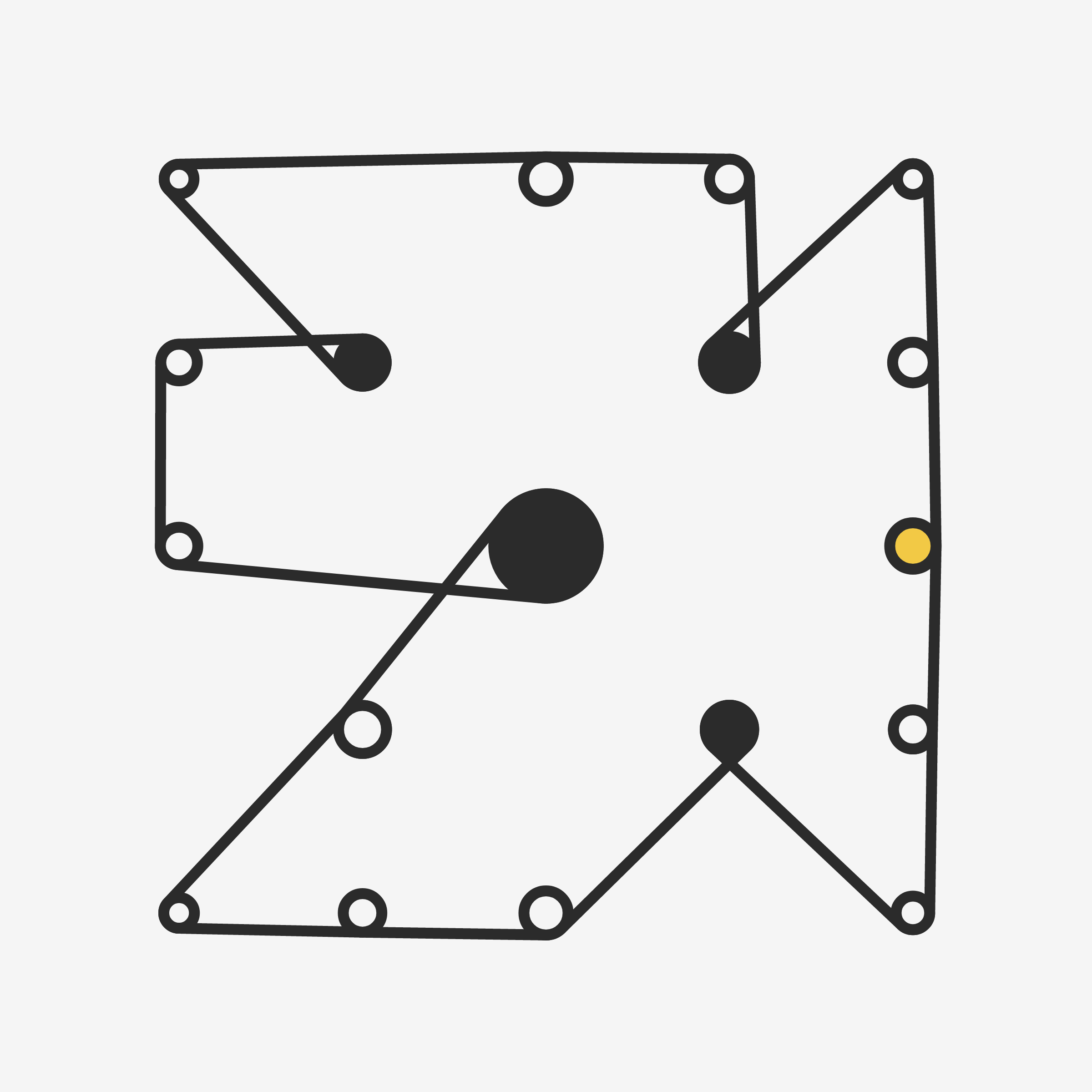 Art Blocks - Art Blocks v2 - Ringers #541 - NFT # 13000541