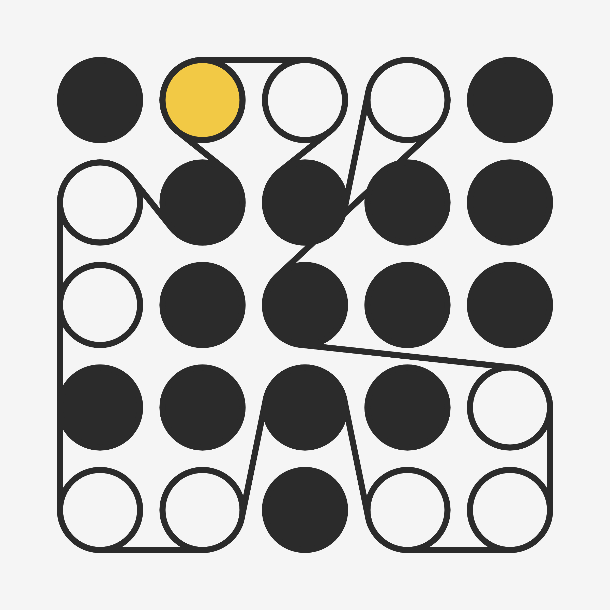 Art Blocks - Art Blocks v2 - Ringers #543 - NFT # 13000543