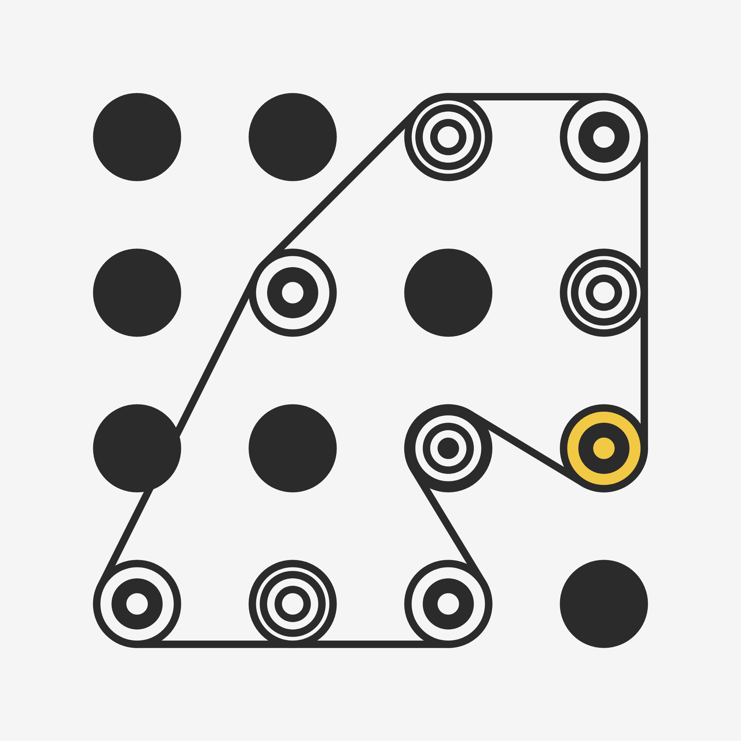 Art Blocks - Art Blocks v2 - Ringers #552 - NFT # 13000552