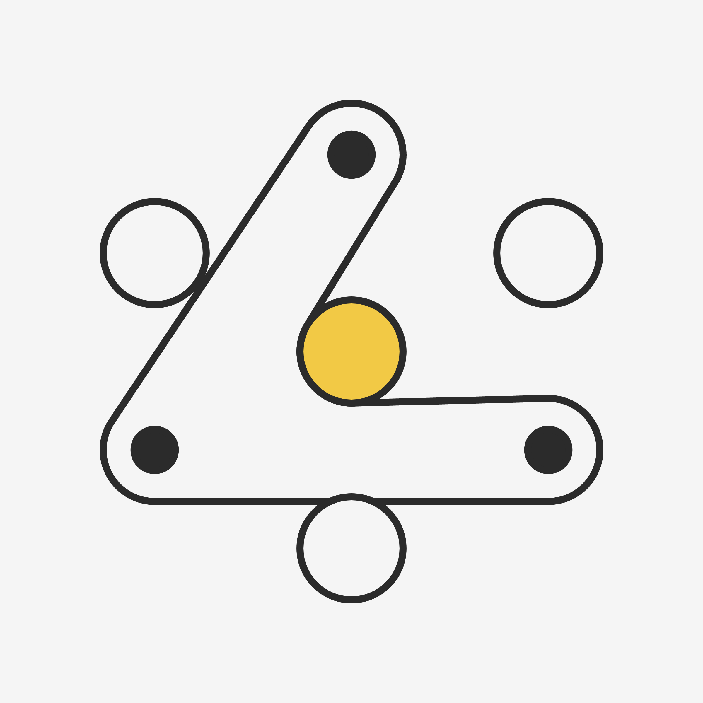 Art Blocks - Art Blocks v2 - Ringers #555 - NFT # 13000555