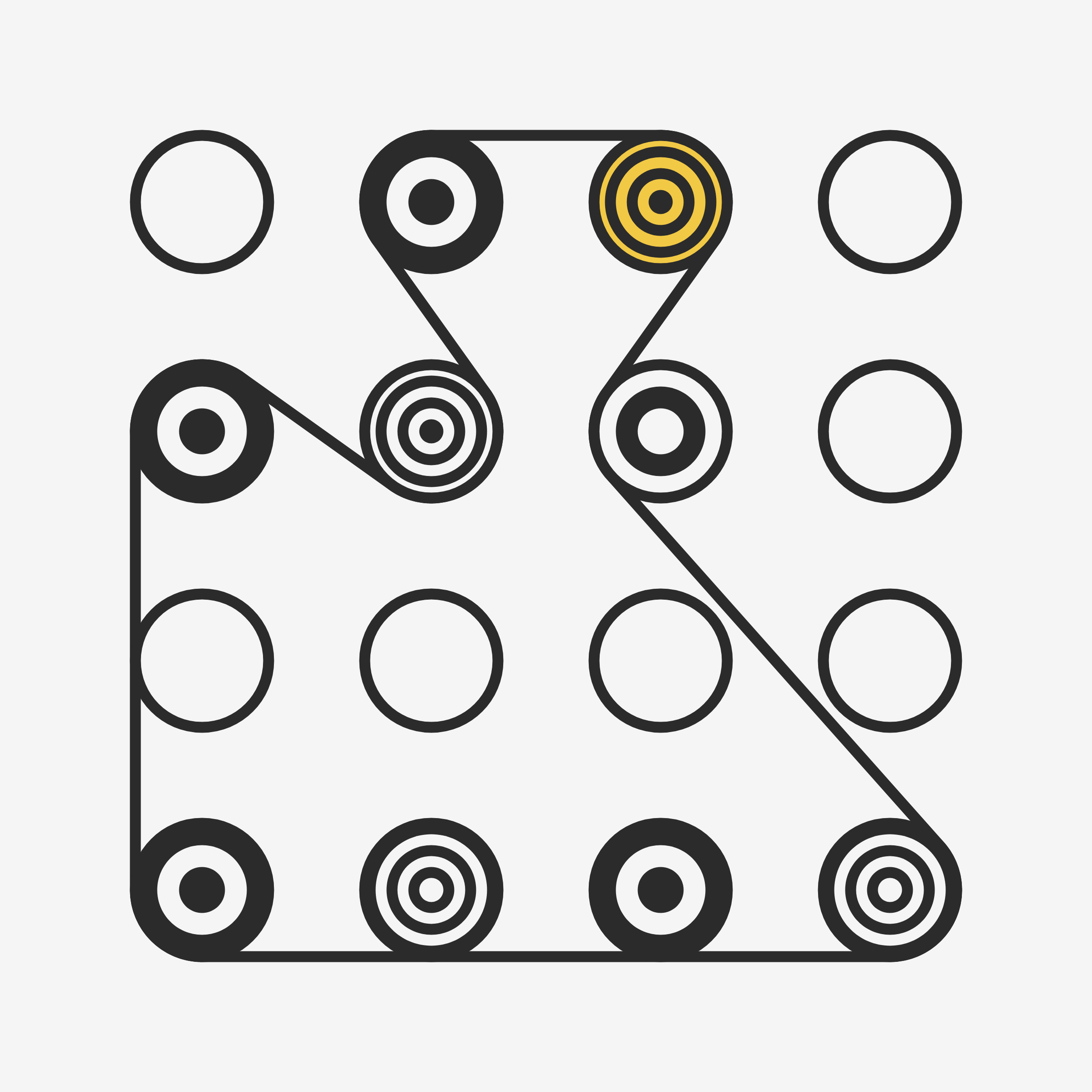 Art Blocks - Art Blocks v2 - Ringers #580 - NFT # 13000580