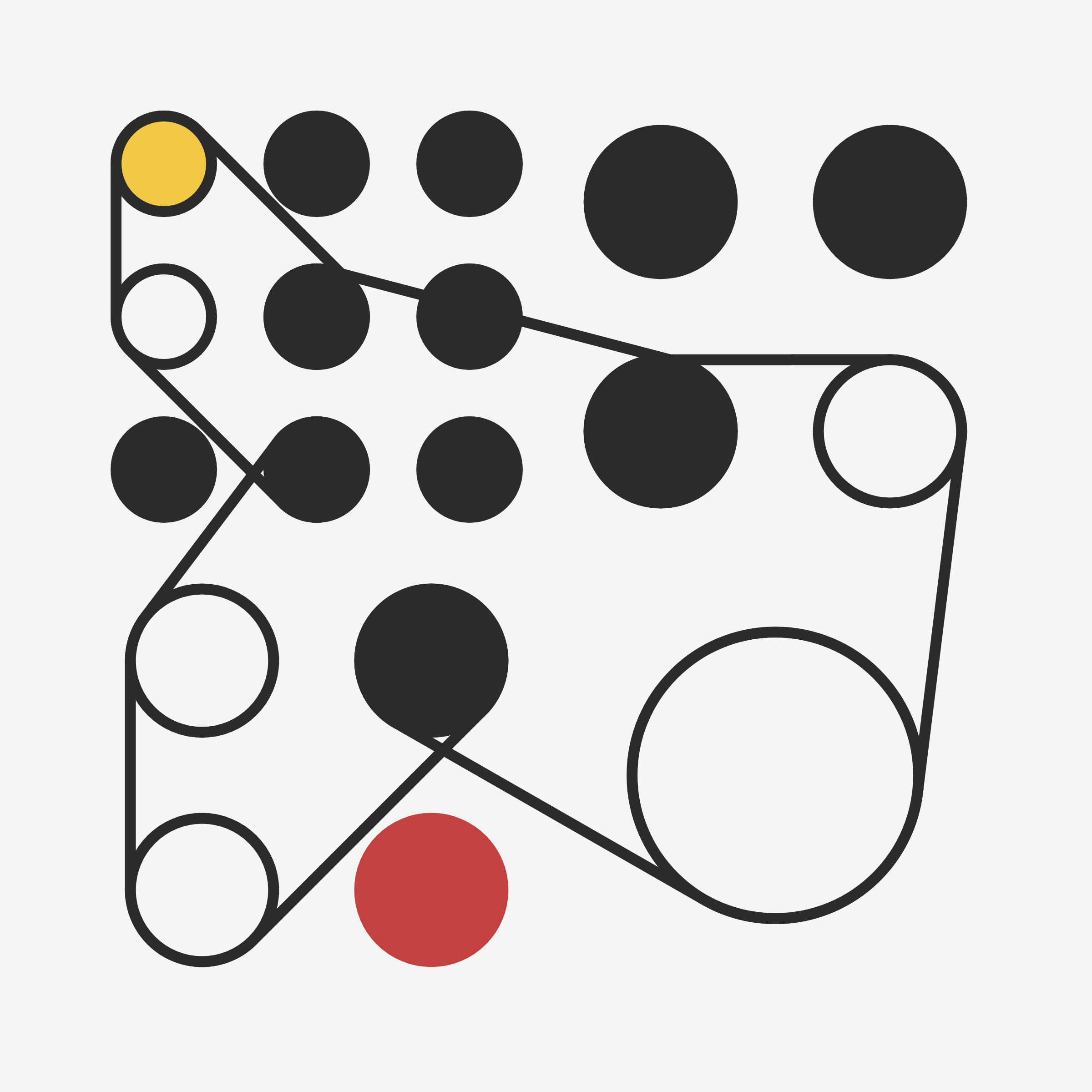 Art Blocks - Art Blocks v2 - Ringers #597 - NFT # 13000597