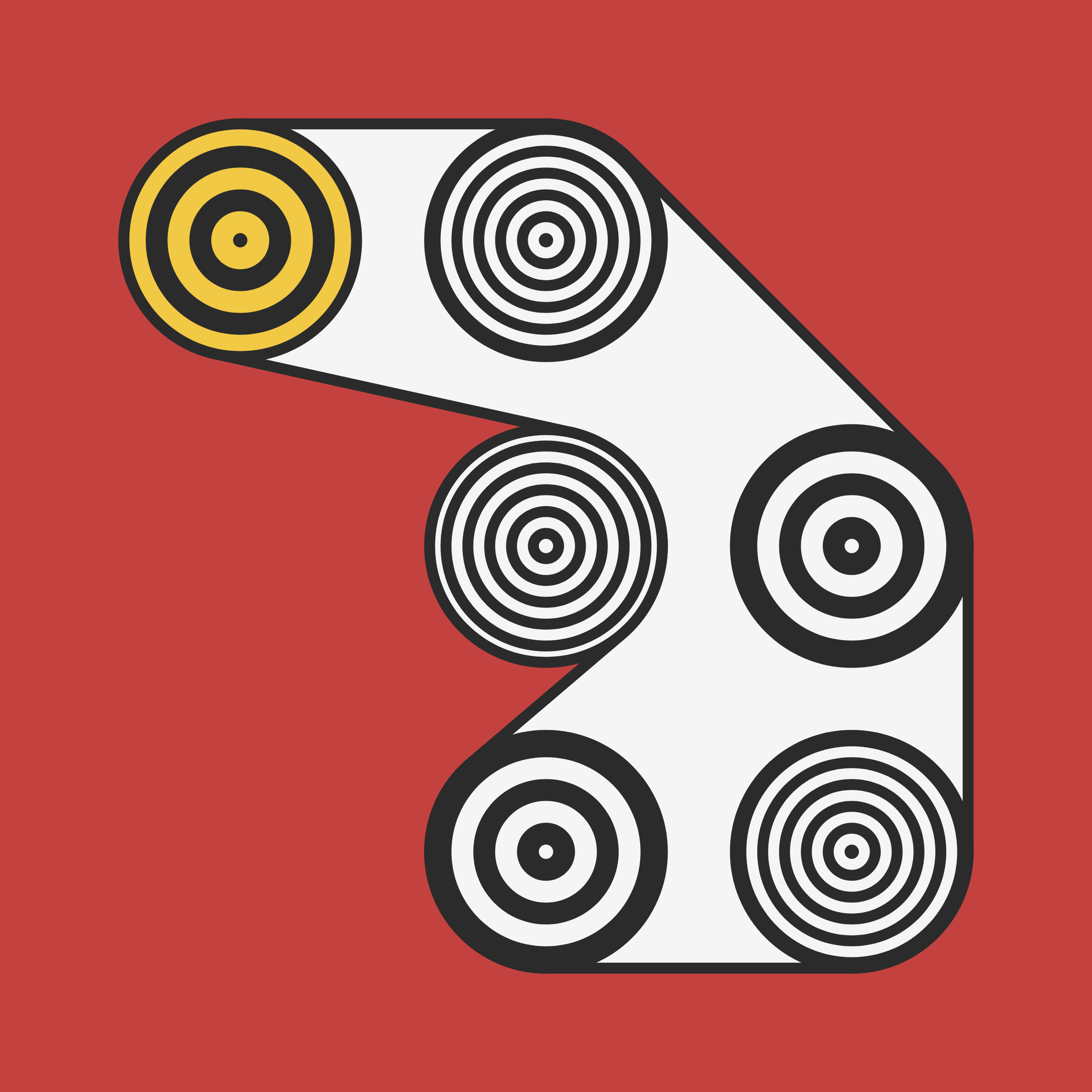 Art Blocks - Art Blocks v2 - Ringers #605 - NFT # 13000605