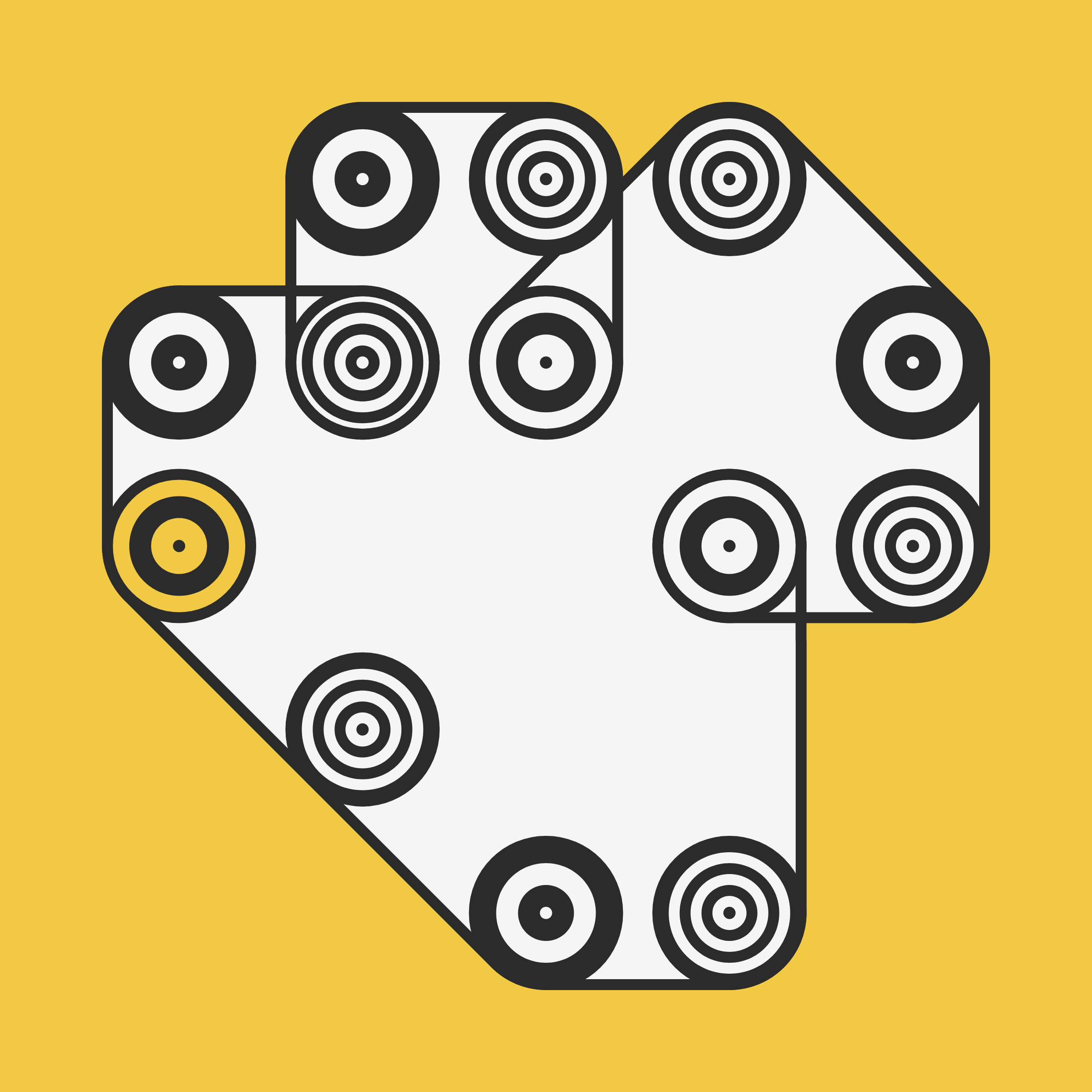 Art Blocks - Art Blocks v2 - Ringers #640 - NFT # 13000640