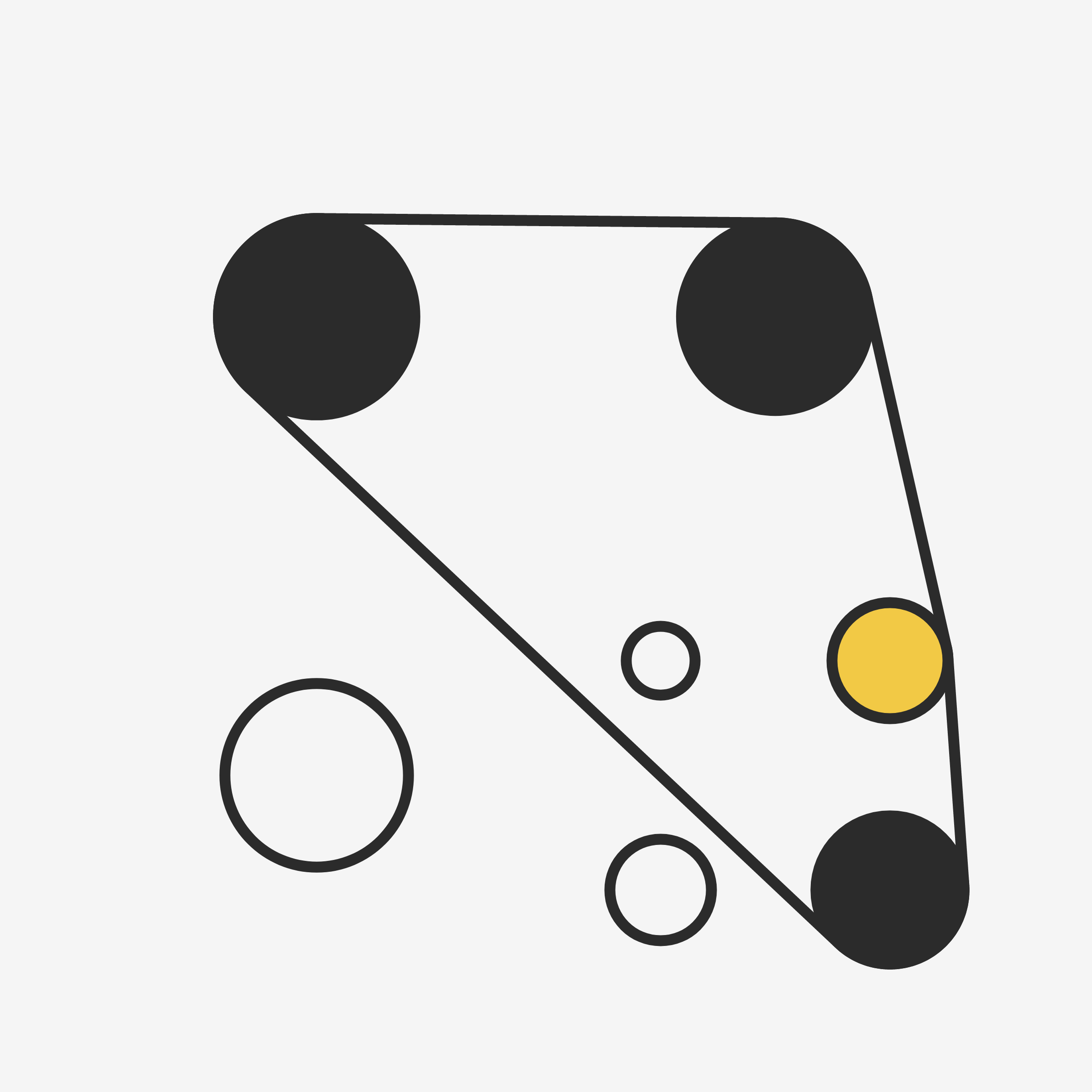 Art Blocks - Art Blocks v2 - Ringers #645 - NFT # 13000645