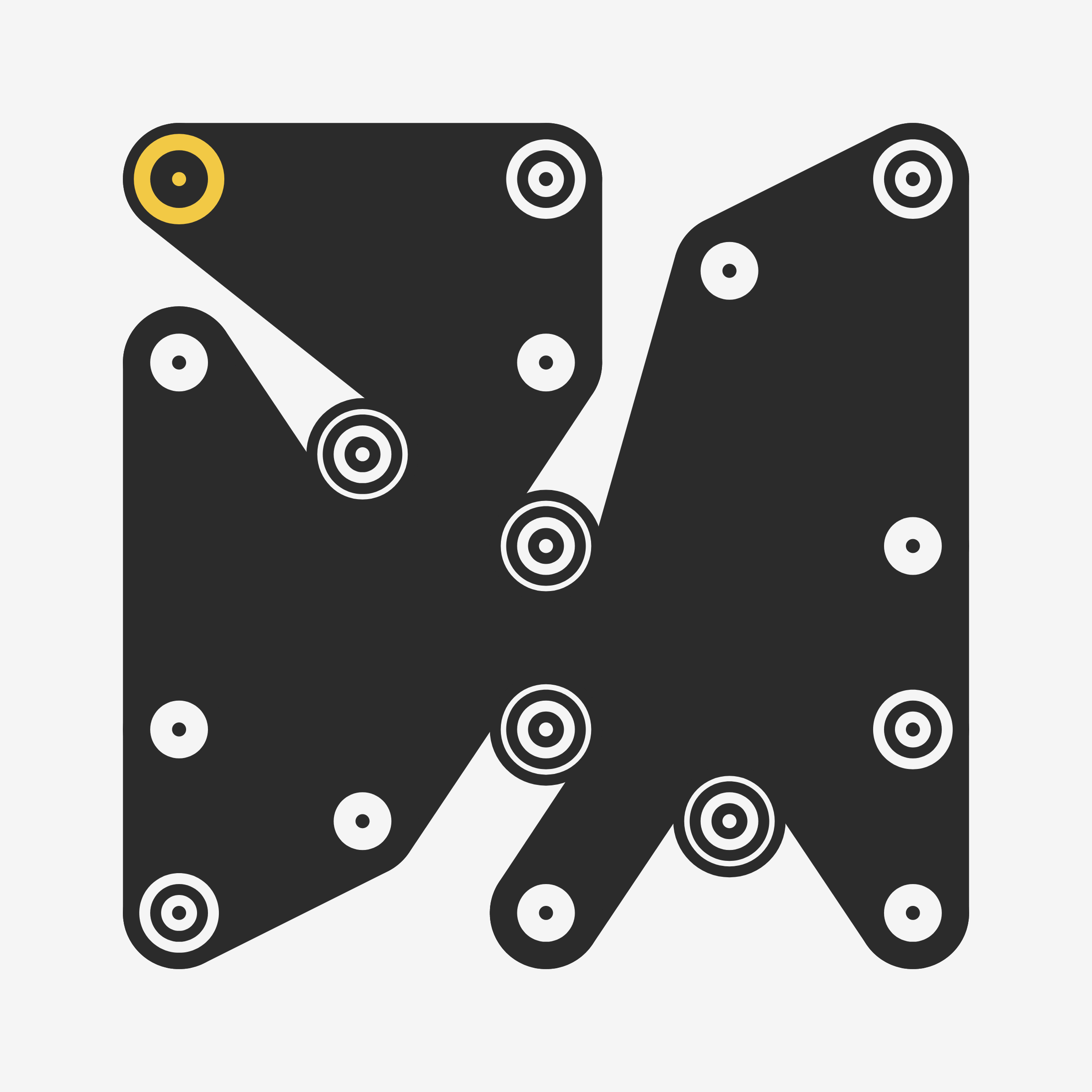 Art Blocks - Art Blocks v2 - Ringers #654 - NFT # 13000654