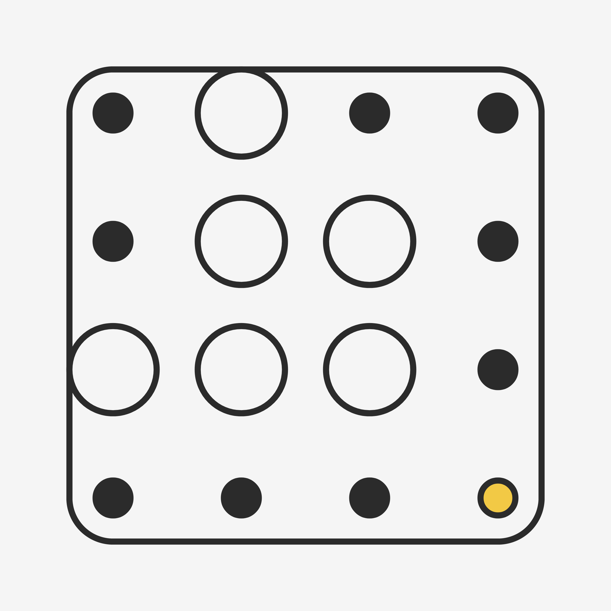 Art Blocks - Art Blocks v2 - Ringers #673 - NFT # 13000673