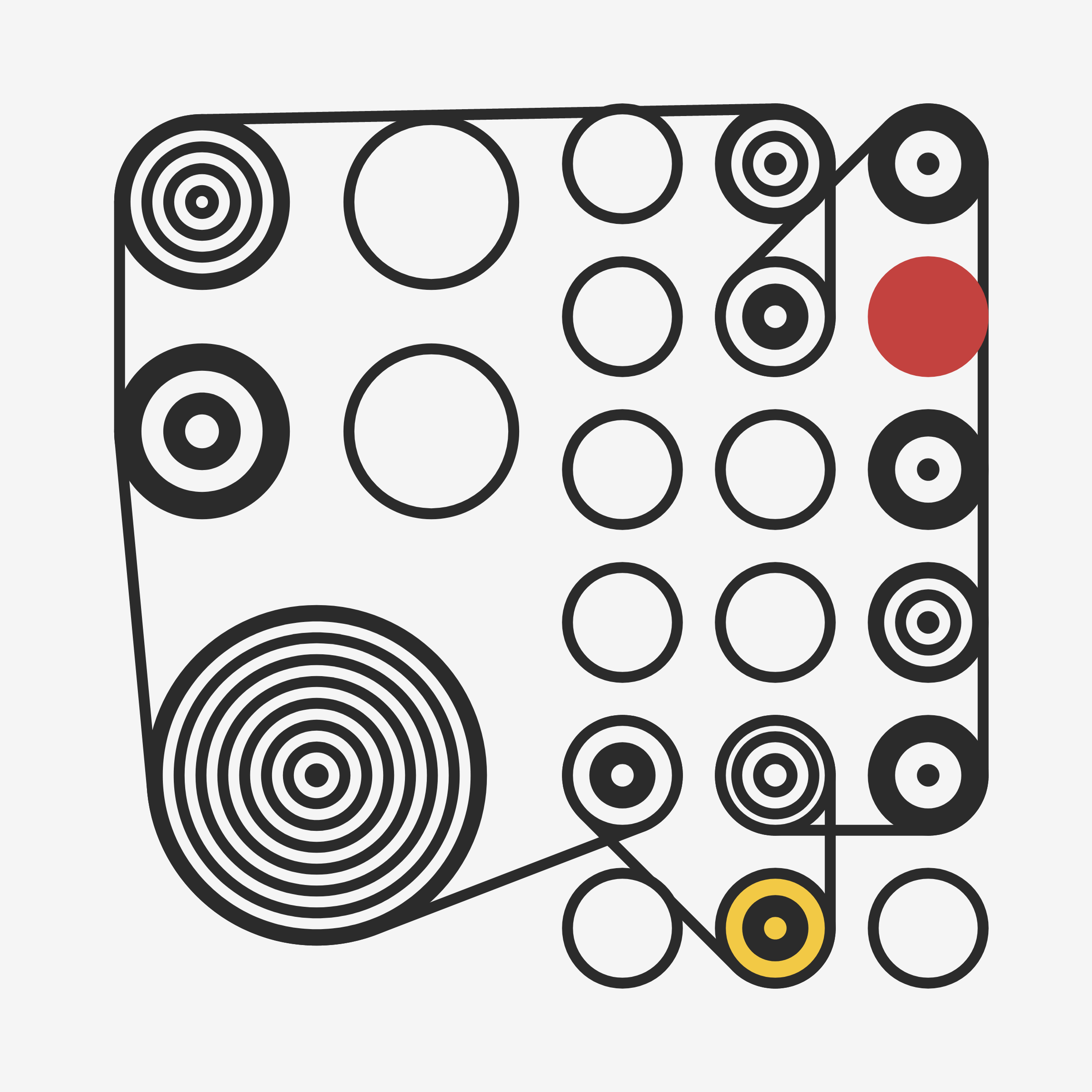 Art Blocks - Art Blocks v2 - Ringers #700 - NFT # 13000700