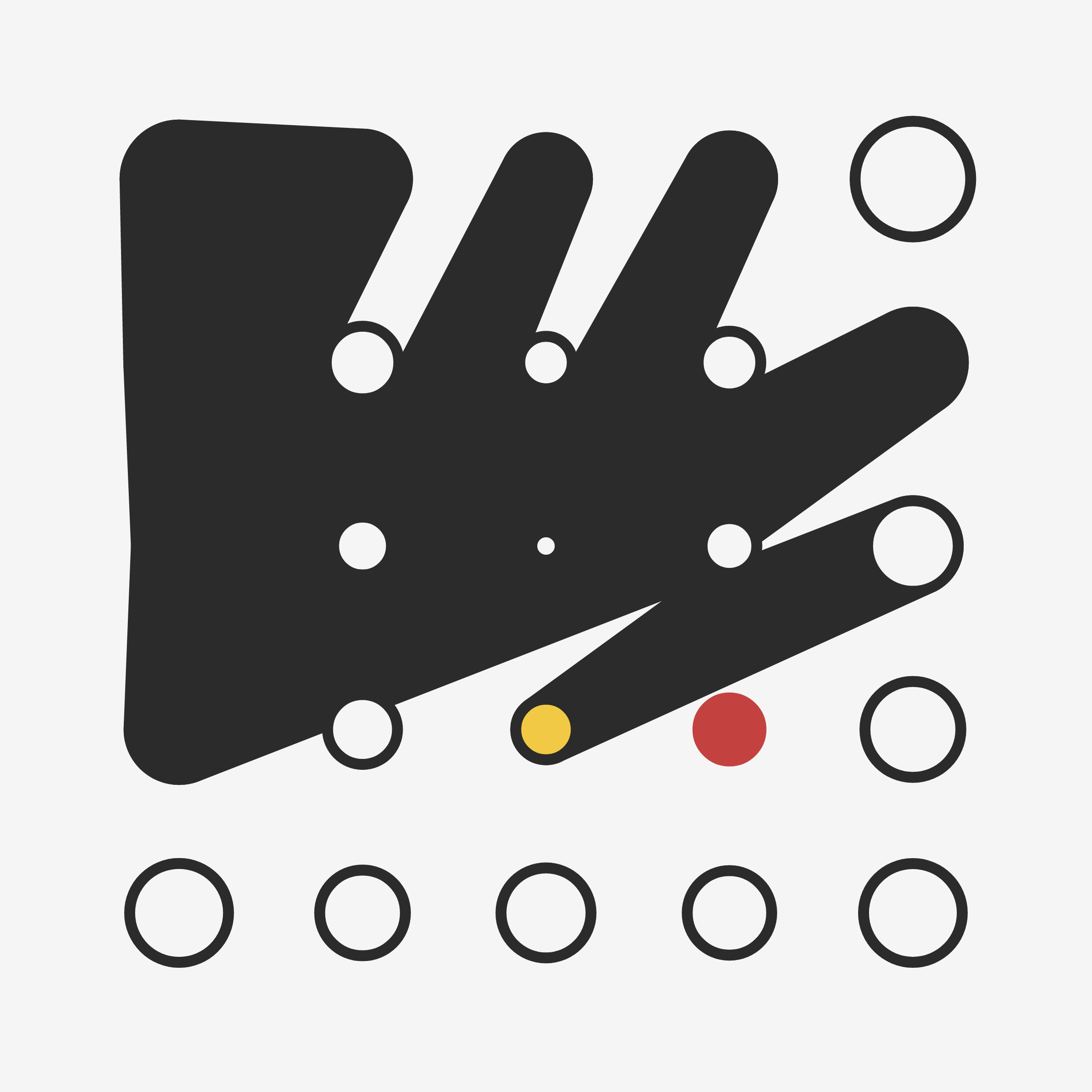 Art Blocks - Art Blocks v2 - Ringers #702 - NFT # 13000702