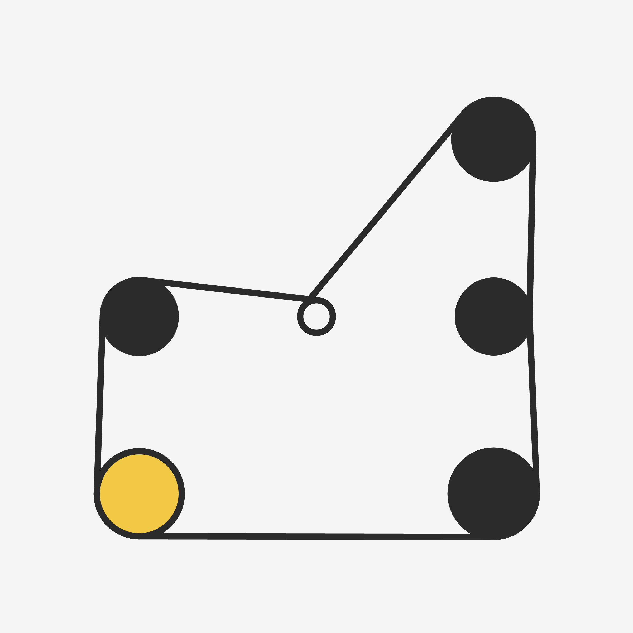 Art Blocks - Art Blocks v2 - Ringers #724 - NFT # 13000724