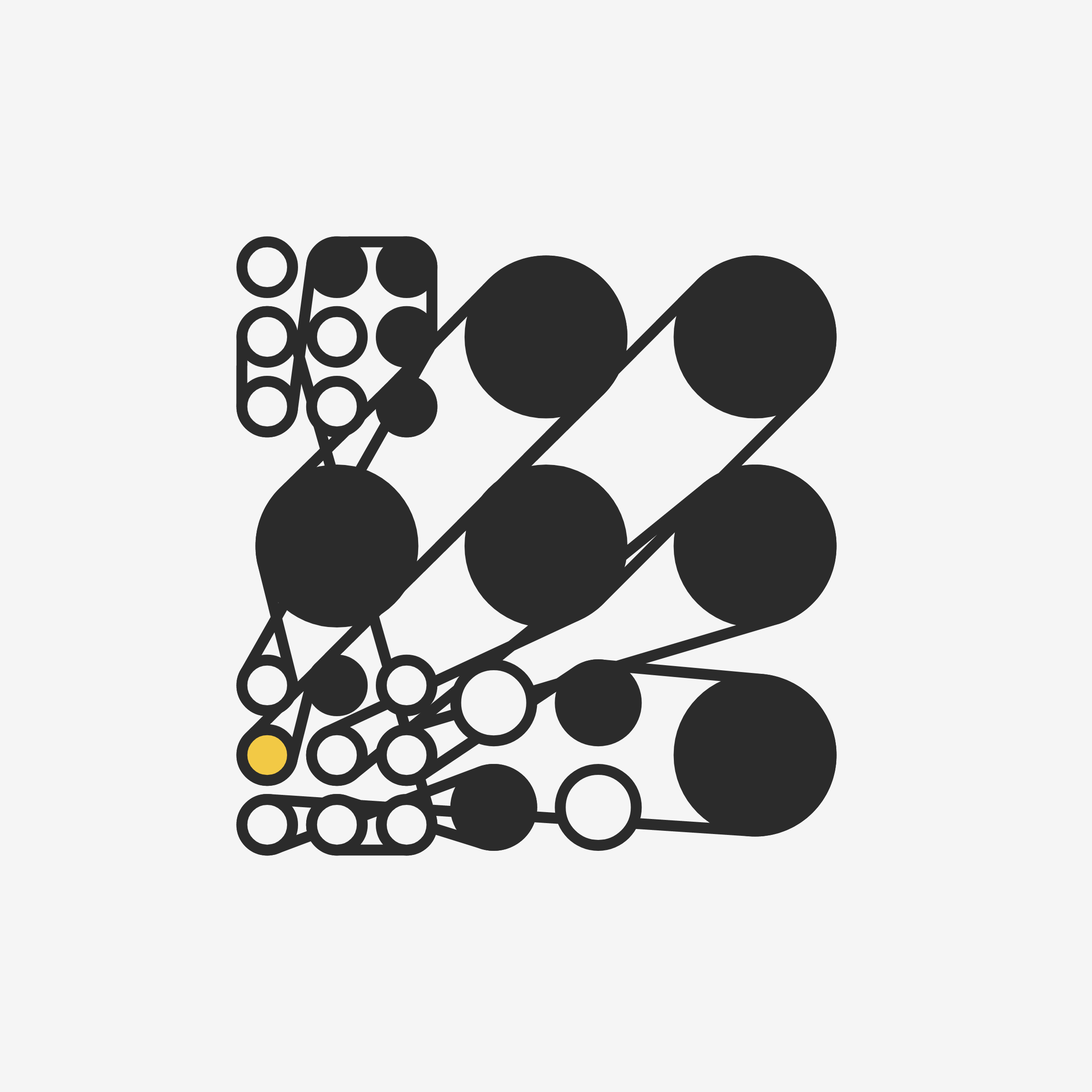 Art Blocks - Art Blocks v2 - Ringers #728 - NFT # 13000728