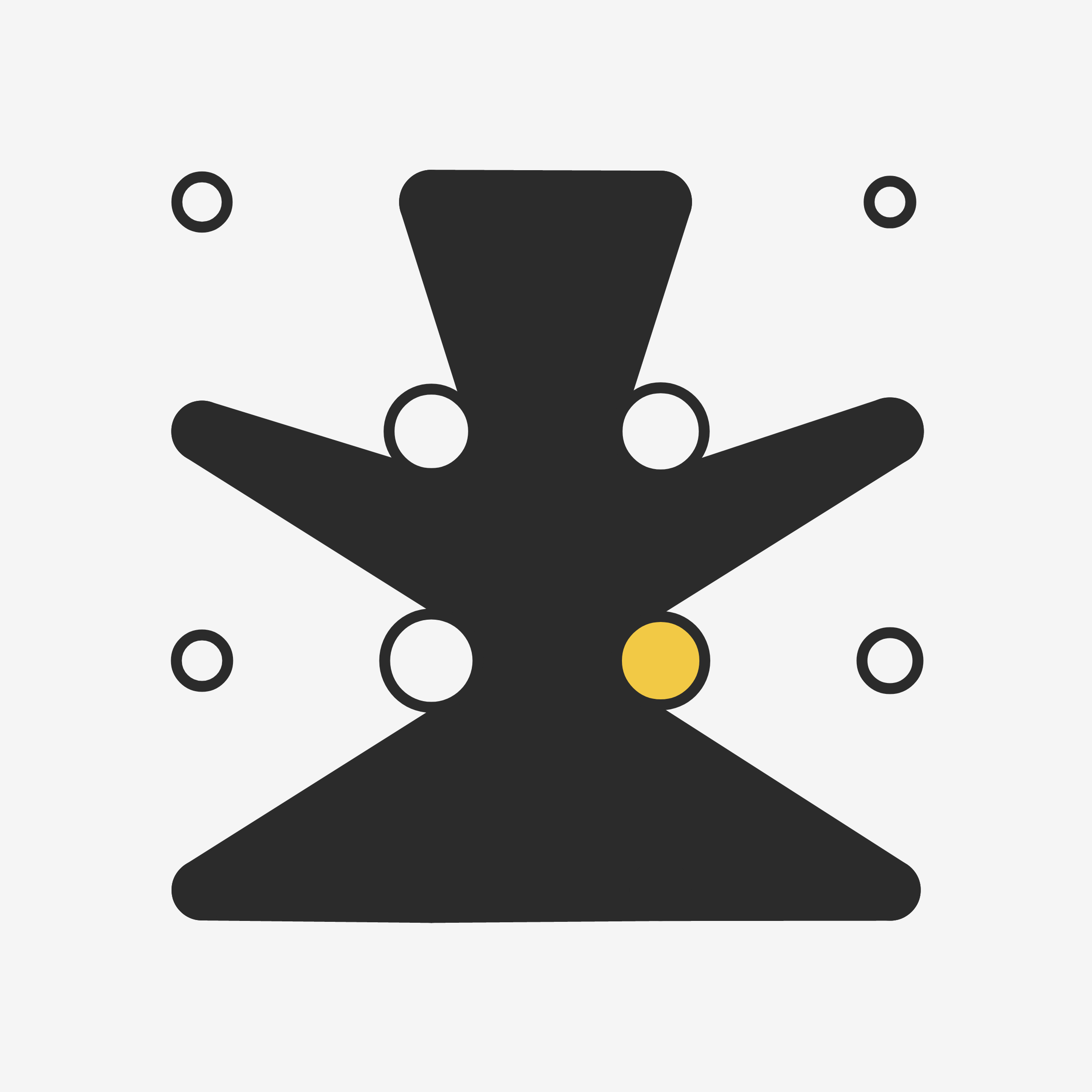 Art Blocks - Art Blocks v2 - Ringers #734 - NFT # 13000734