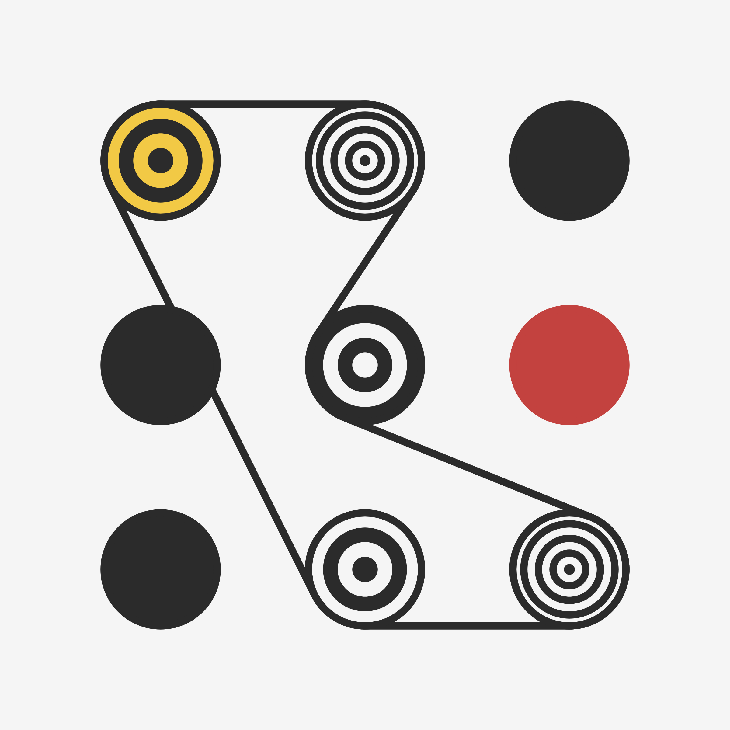 Art Blocks - Art Blocks v2 - Ringers #736 - NFT # 13000736