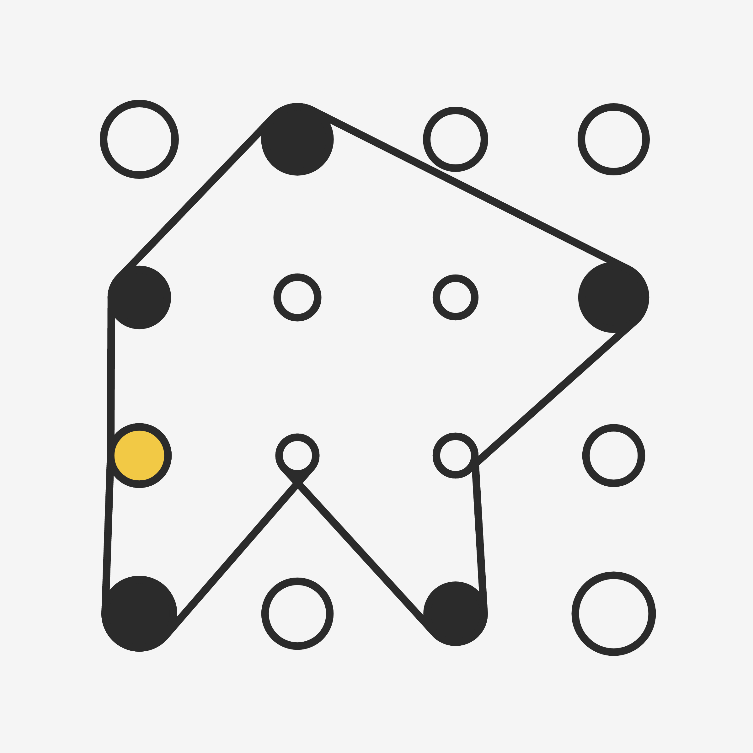 Art Blocks - Art Blocks v2 - Ringers #755 - NFT # 13000755