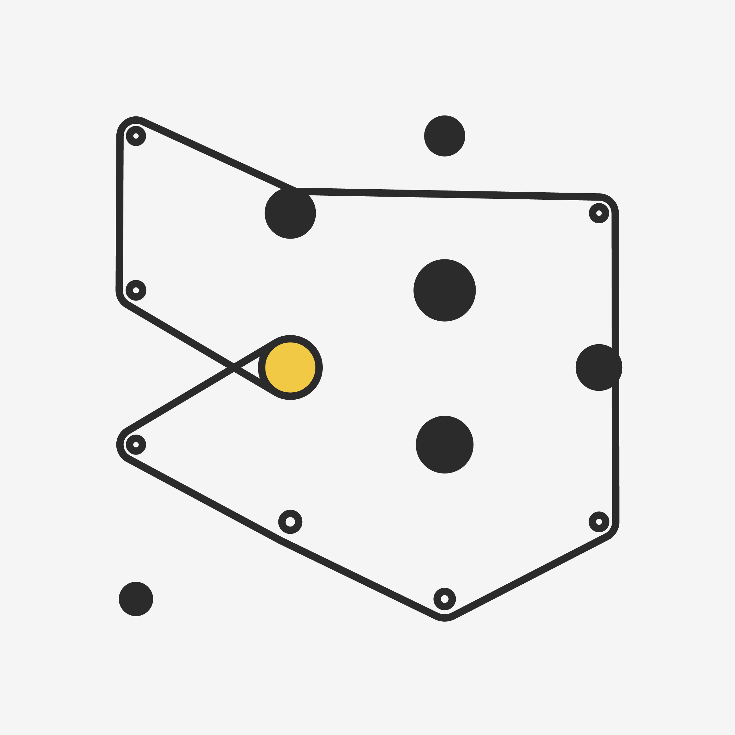 Art Blocks - Art Blocks v2 - Ringers #810 - NFT # 13000810