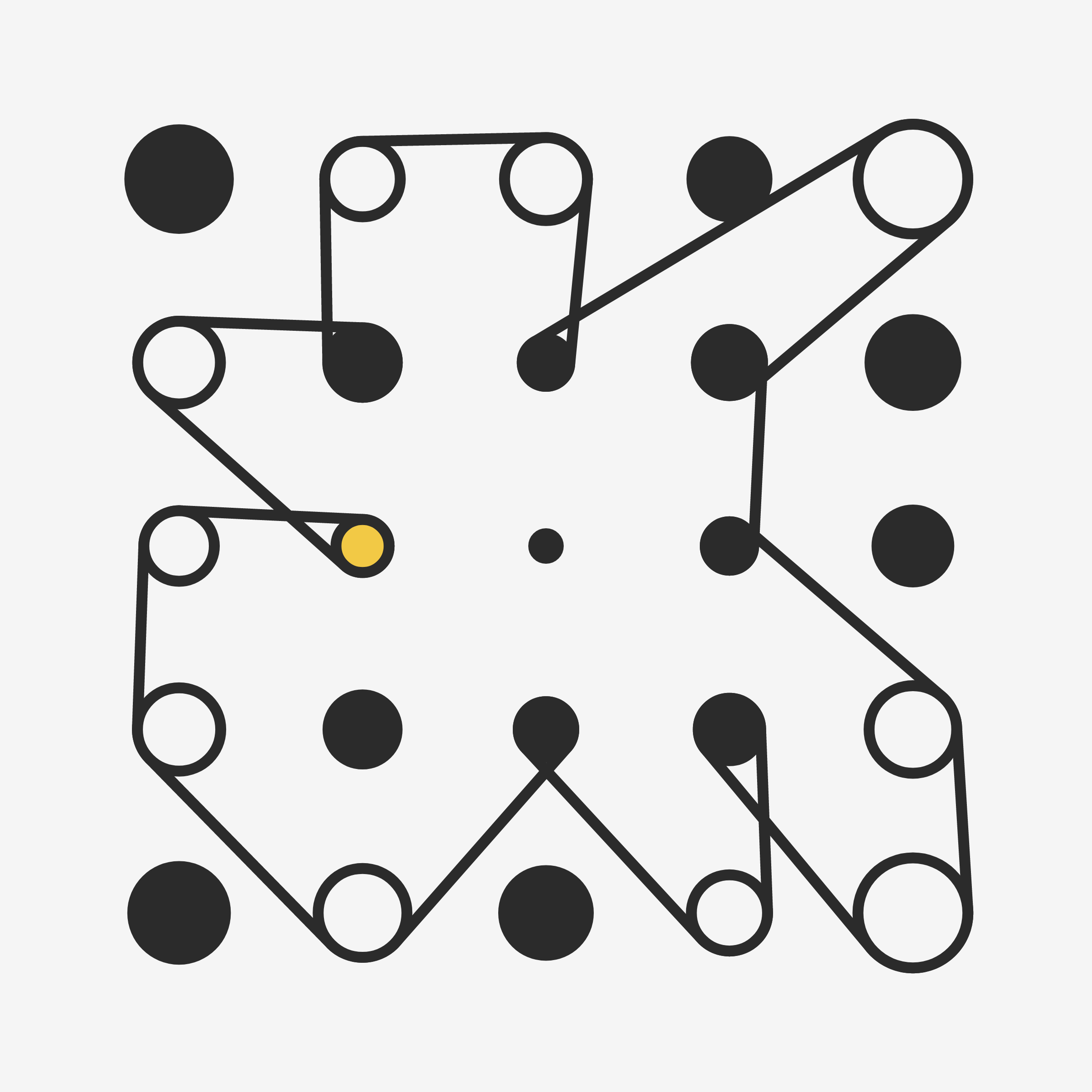 Art Blocks - Art Blocks v2 - Ringers #834 - NFT # 13000834