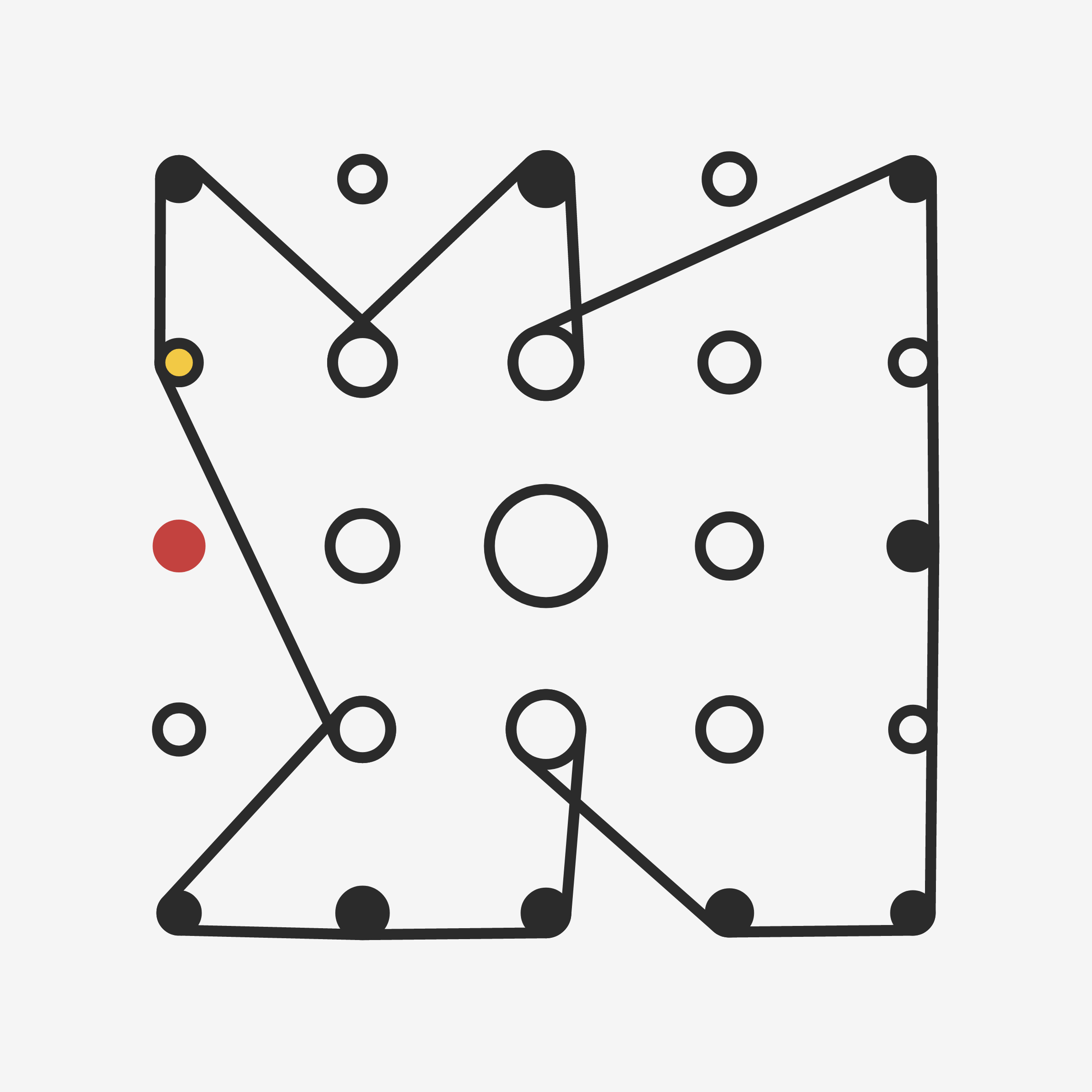 Art Blocks - Art Blocks v2 - Ringers #844 - NFT # 13000844