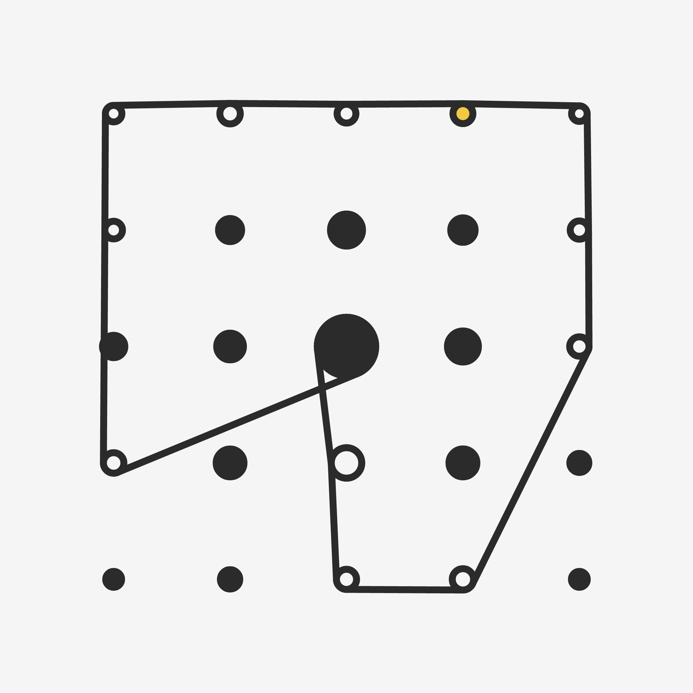 Art Blocks - Art Blocks v2 - Ringers #854 - NFT # 13000854