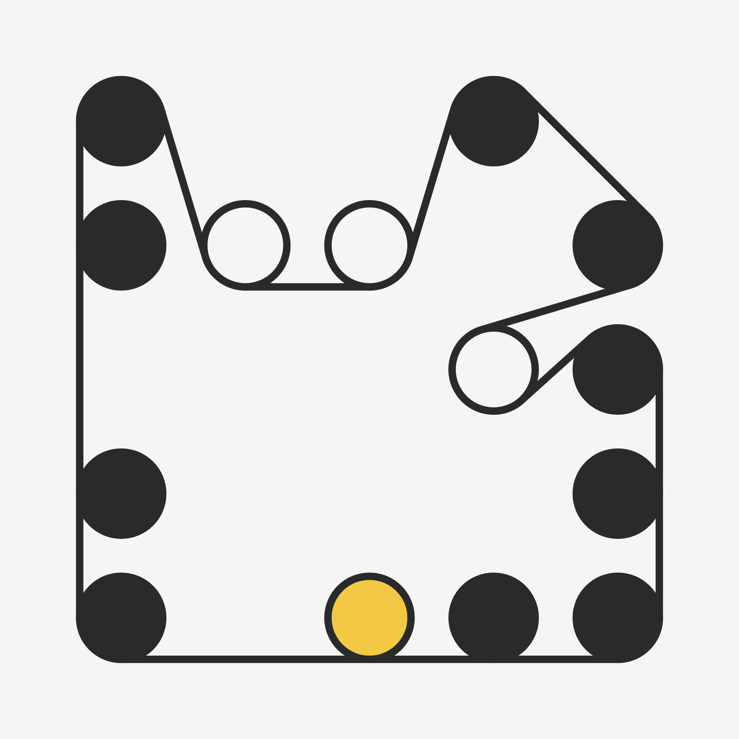 Art Blocks - Art Blocks v2 - Ringers #886 - NFT # 13000886