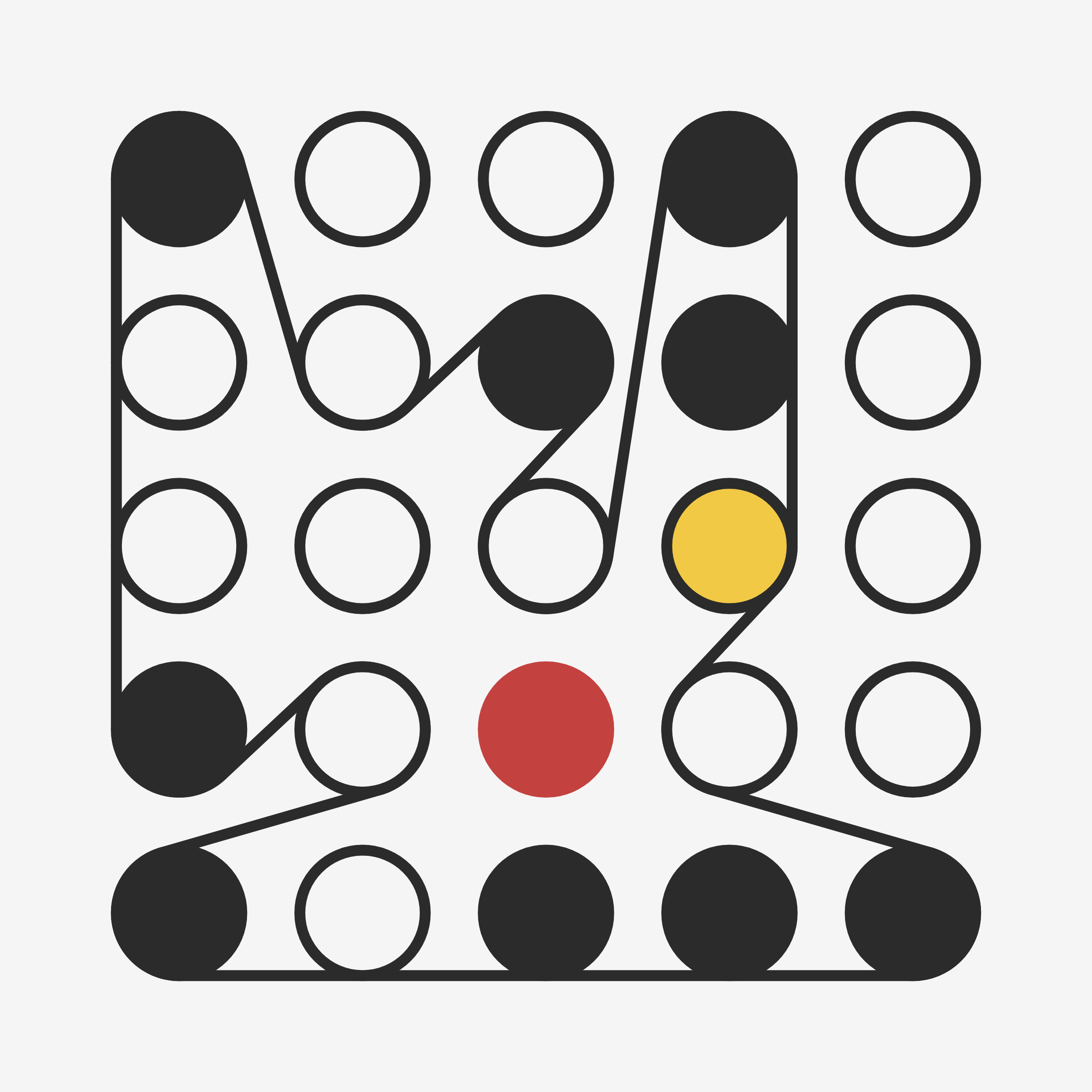 Art Blocks - Art Blocks v2 - Ringers #888 - NFT # 13000888