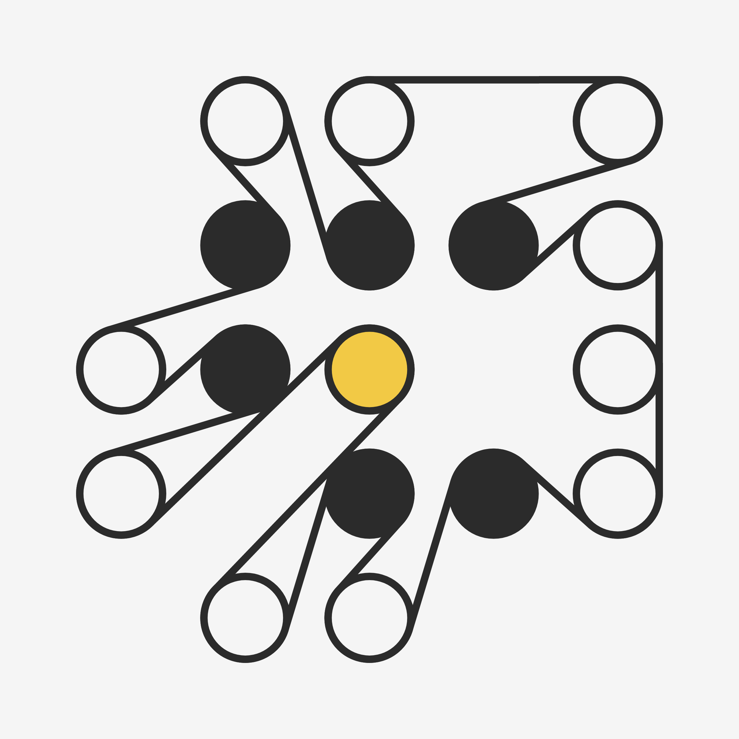 Art Blocks - Art Blocks v2 - Ringers #894 - NFT # 13000894